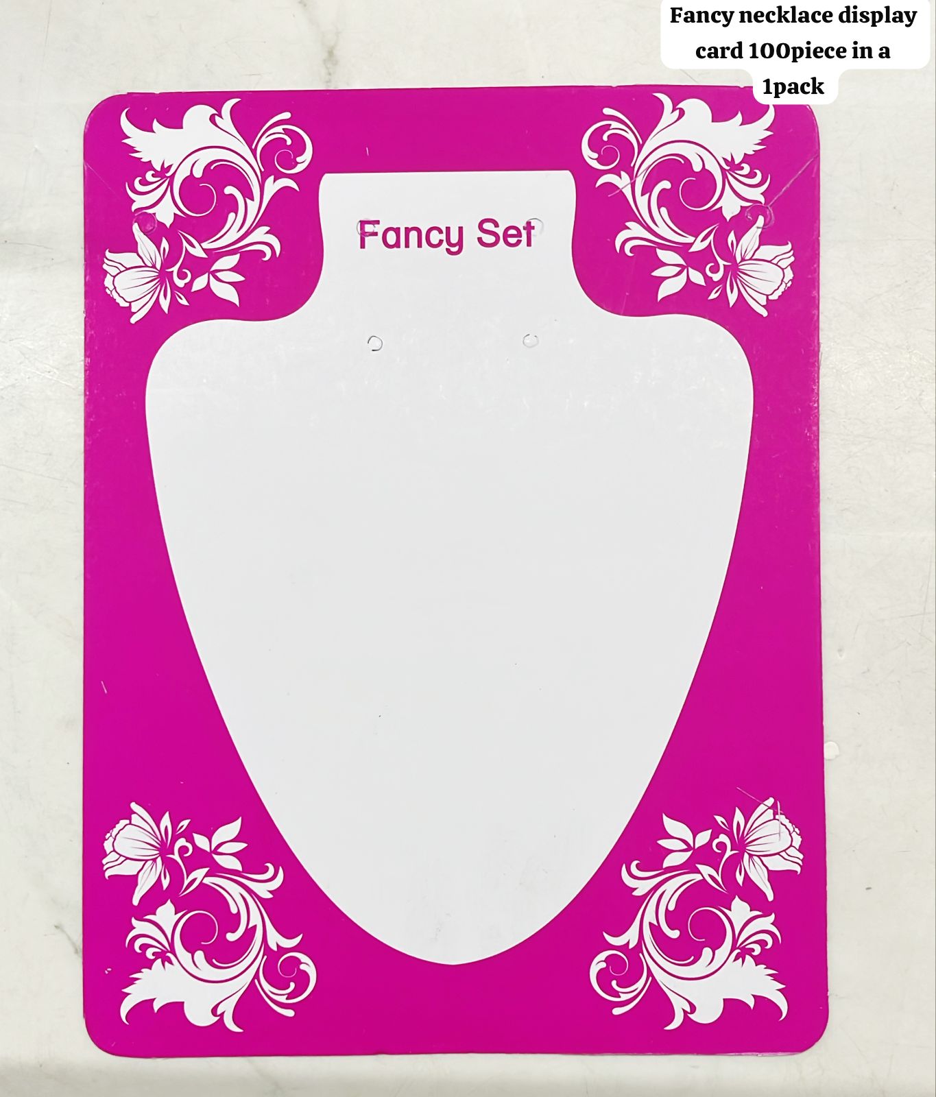 Fancy necklace display card 100piece in a 1pack