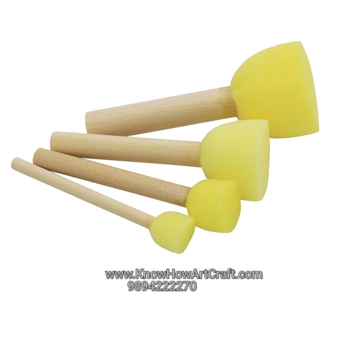 Dapping Sponge brush set of 4