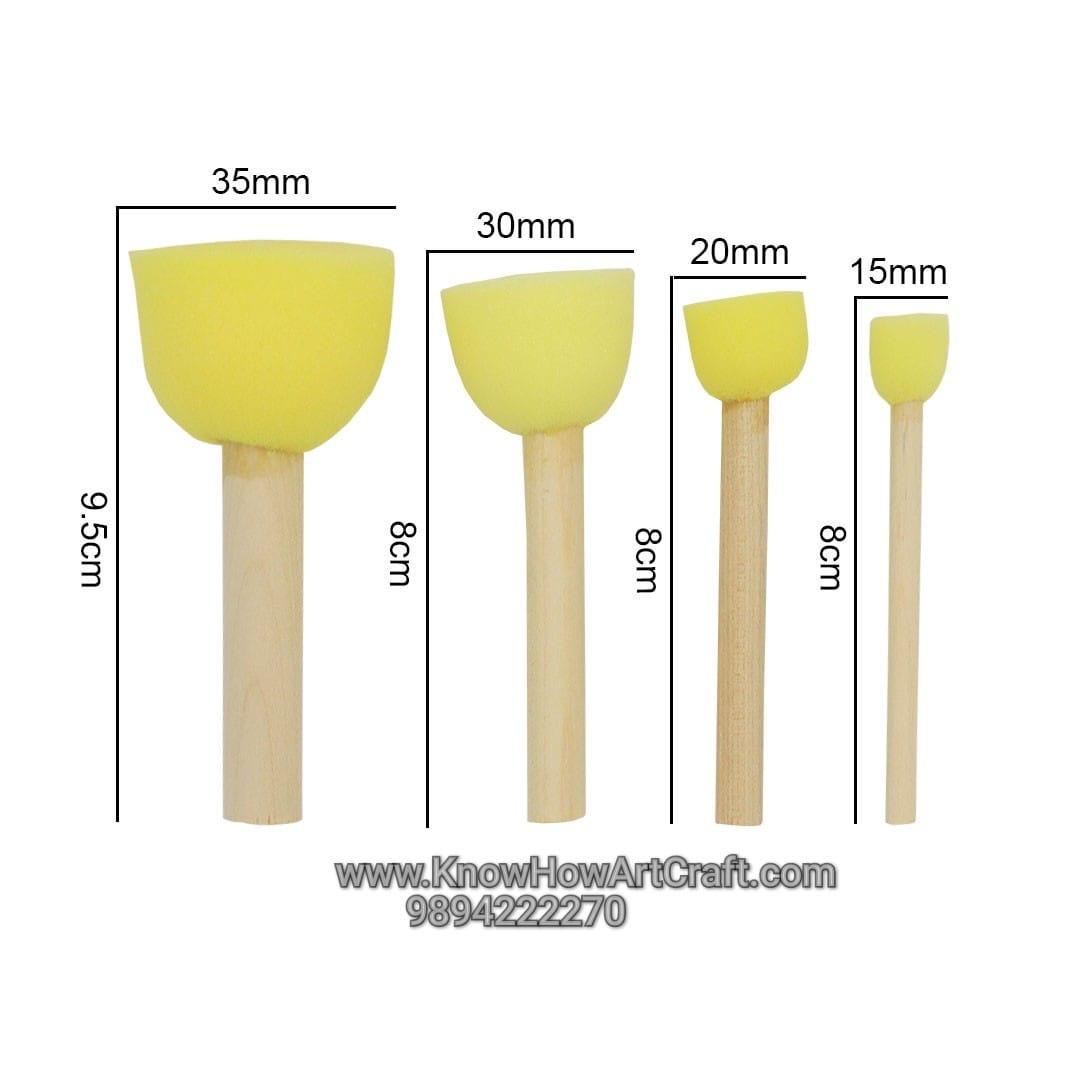 Dapping Sponge brush set of 4