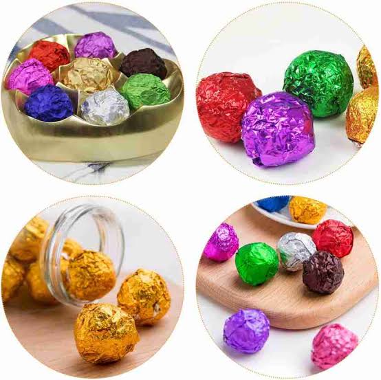 Chocolate making aluminium foils 100 sheets pack