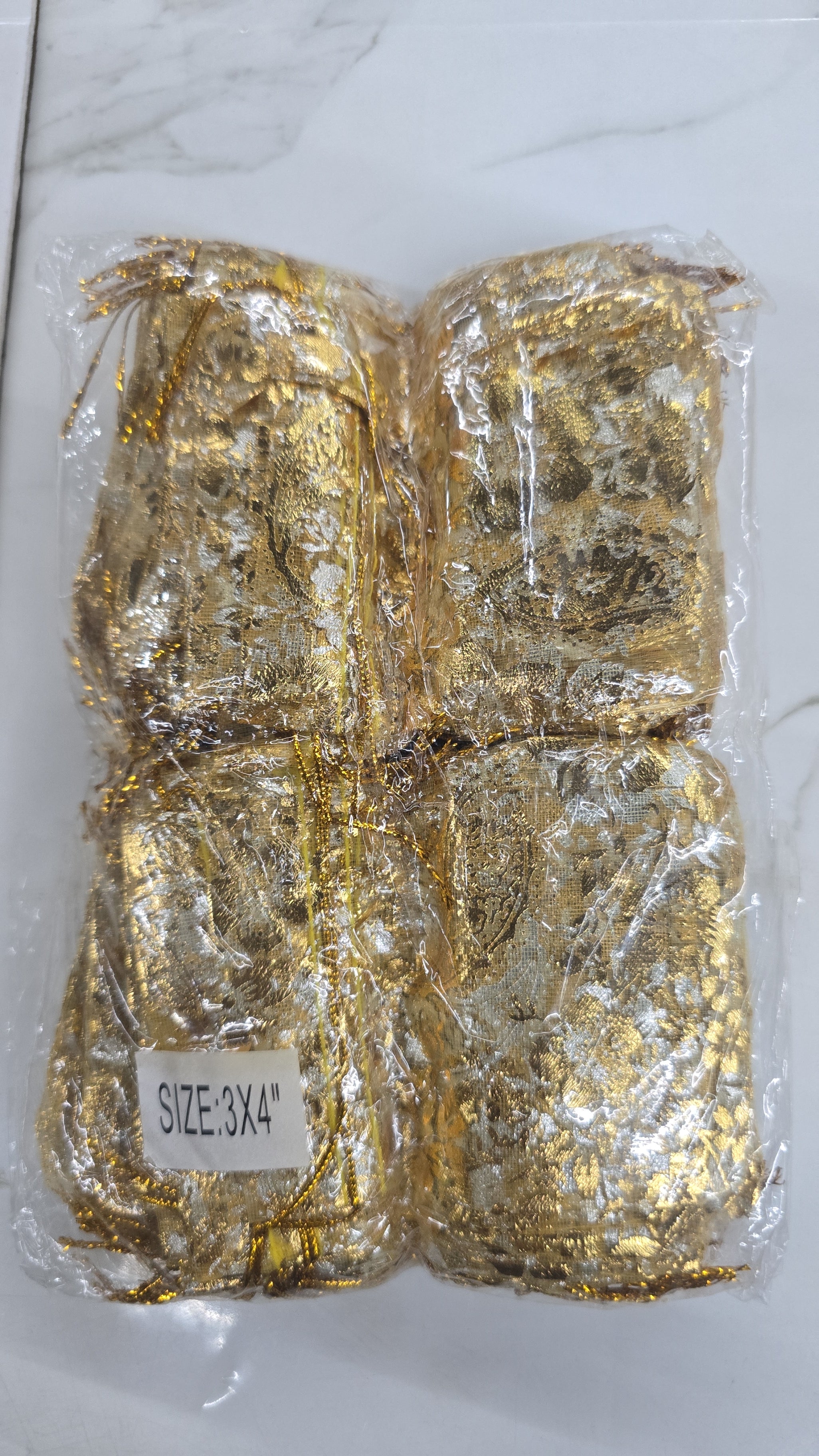 Organza potli Bag 3x4 inch 80piece pack
