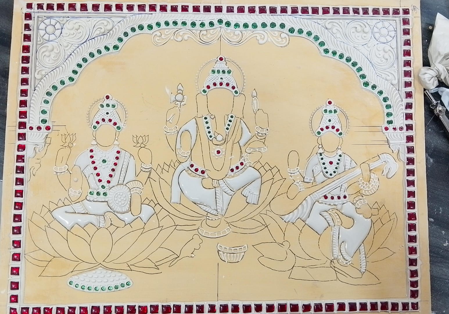 Vinayagar lakshmi Saraswathy Muck Board-1 Board(10 days delivery time)