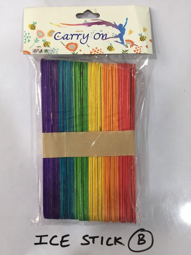 Coloured popsicle stick-Medium 30 sticks -1pack