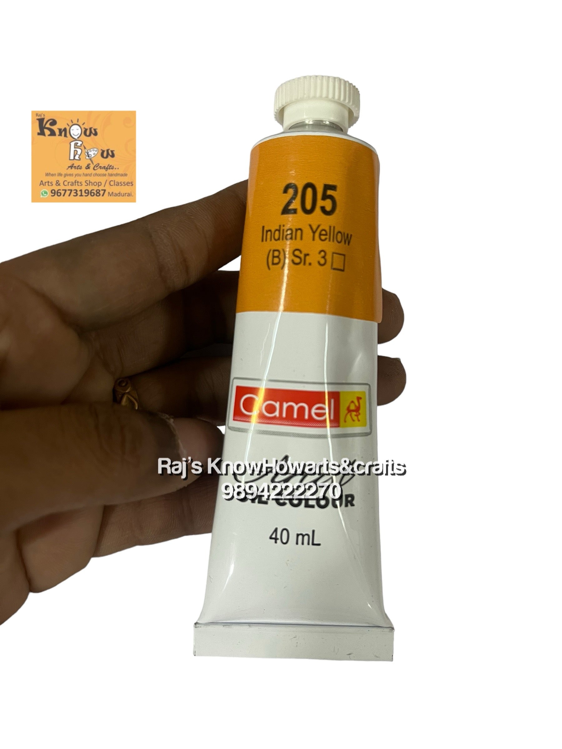 Artist Oil Colours Indian yellow 40 ml- 1 tube