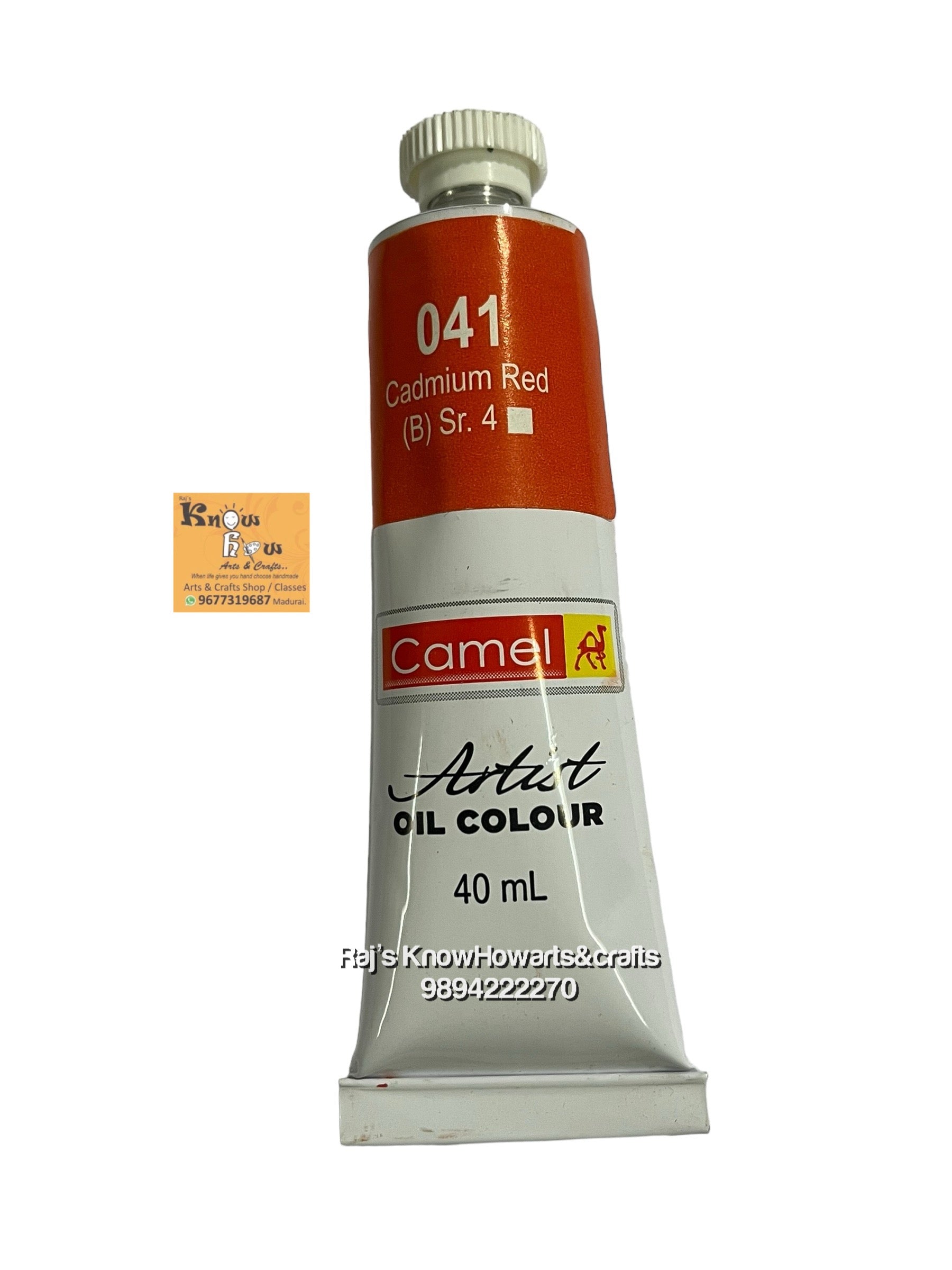 Artist Oil Colours cadmium red 40 ml- 1 tube
