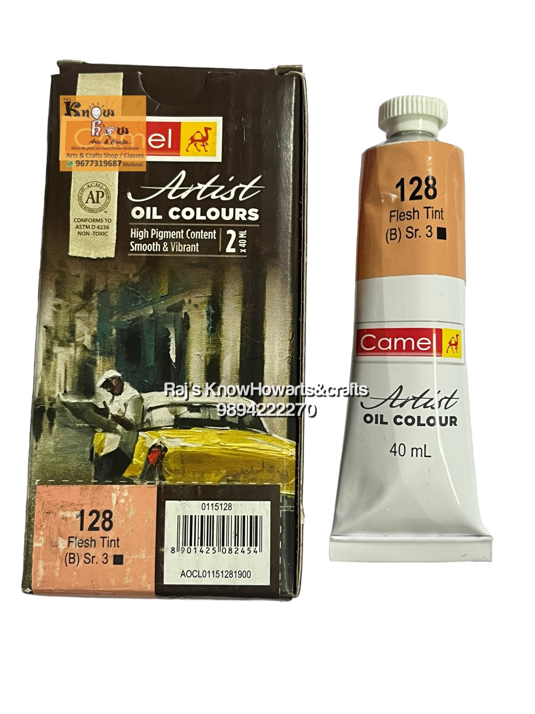 Artist Oil Colours flesh tint  40 ml- 1 tube