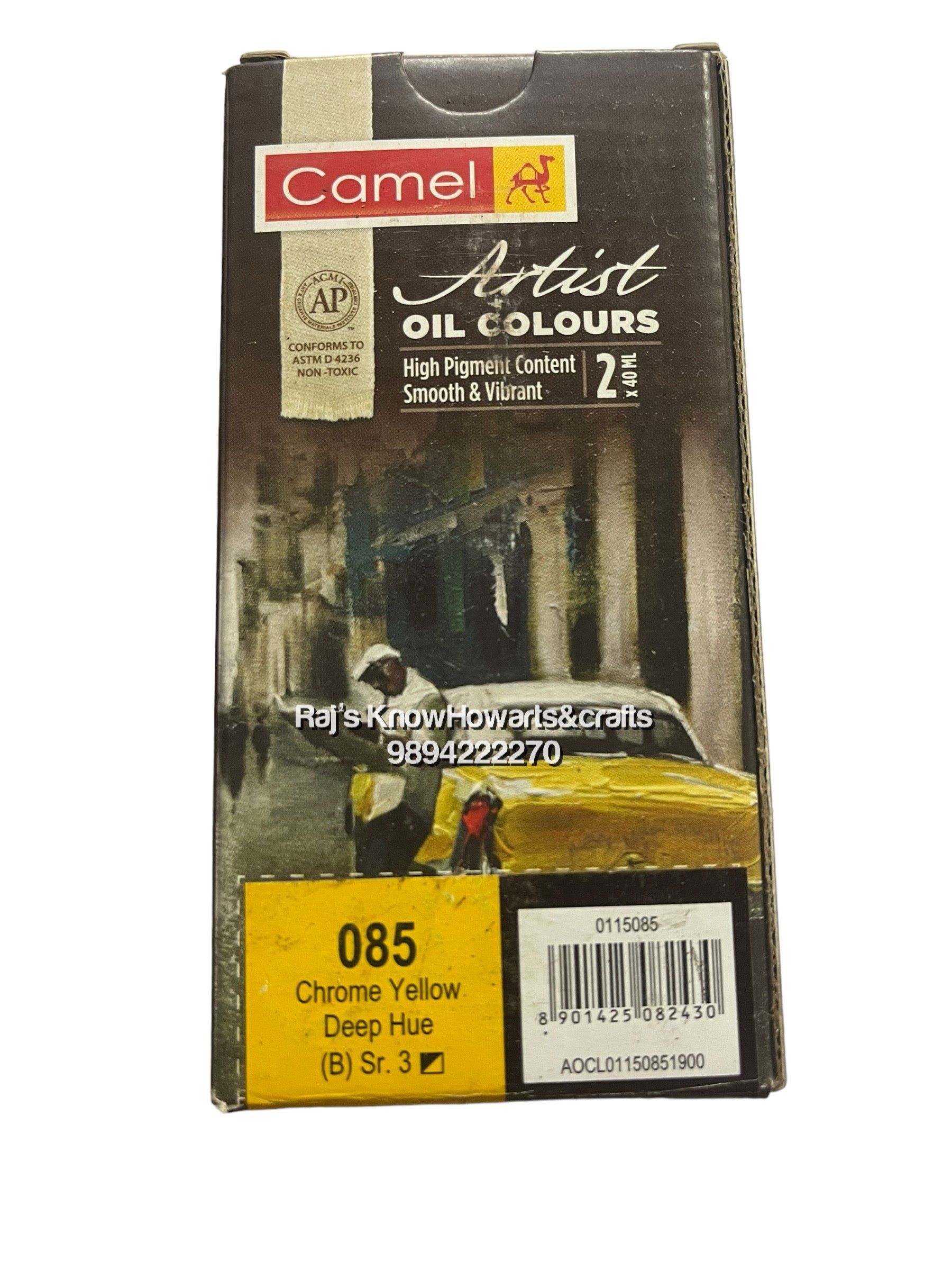 Artist Oil Colours chrome yellow deep hue 40 ml- 1 tube