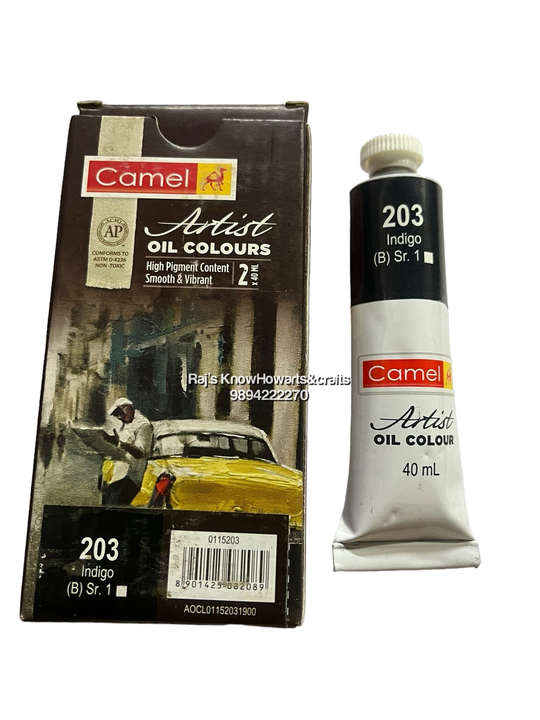 Artist Oil Colours indigo  40 ml- 1 tube