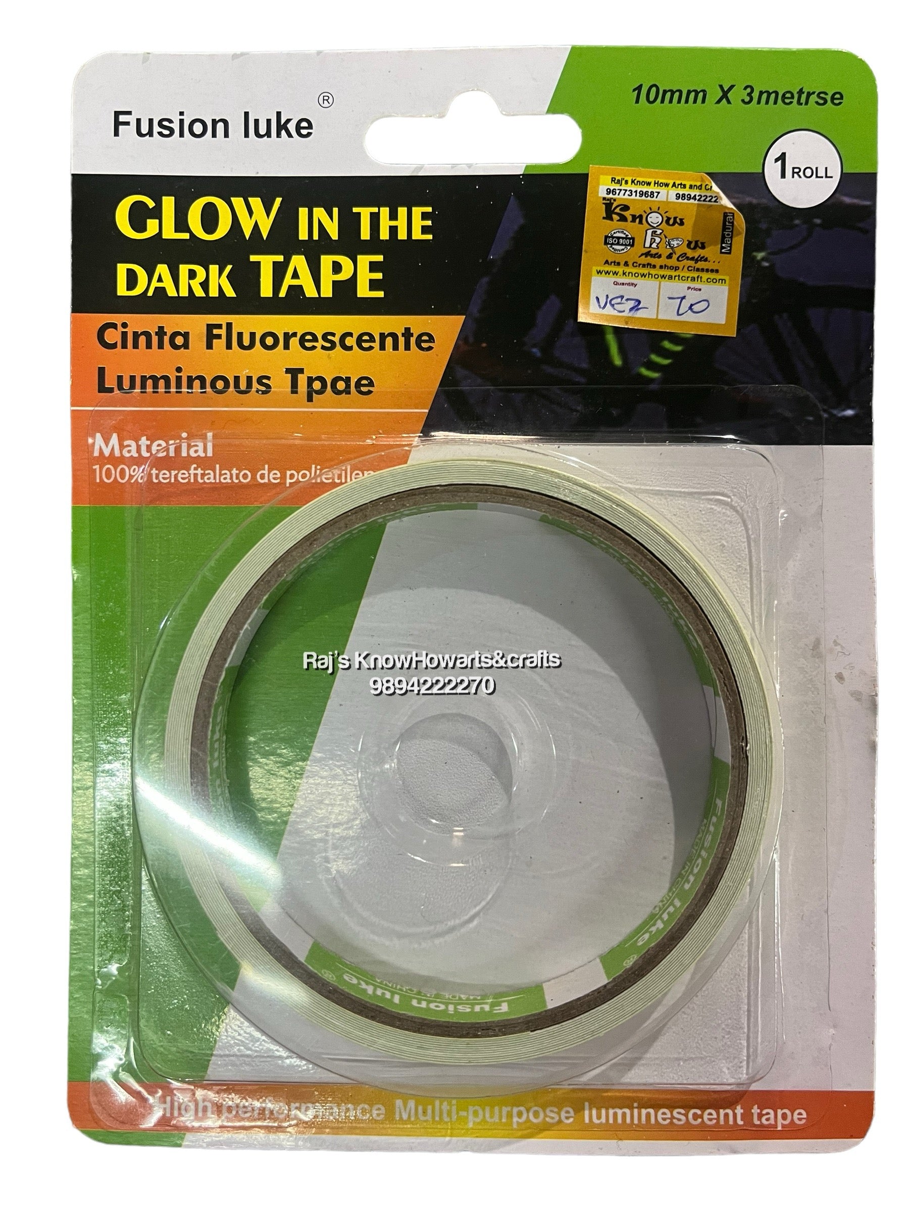 Glow in the dark tape