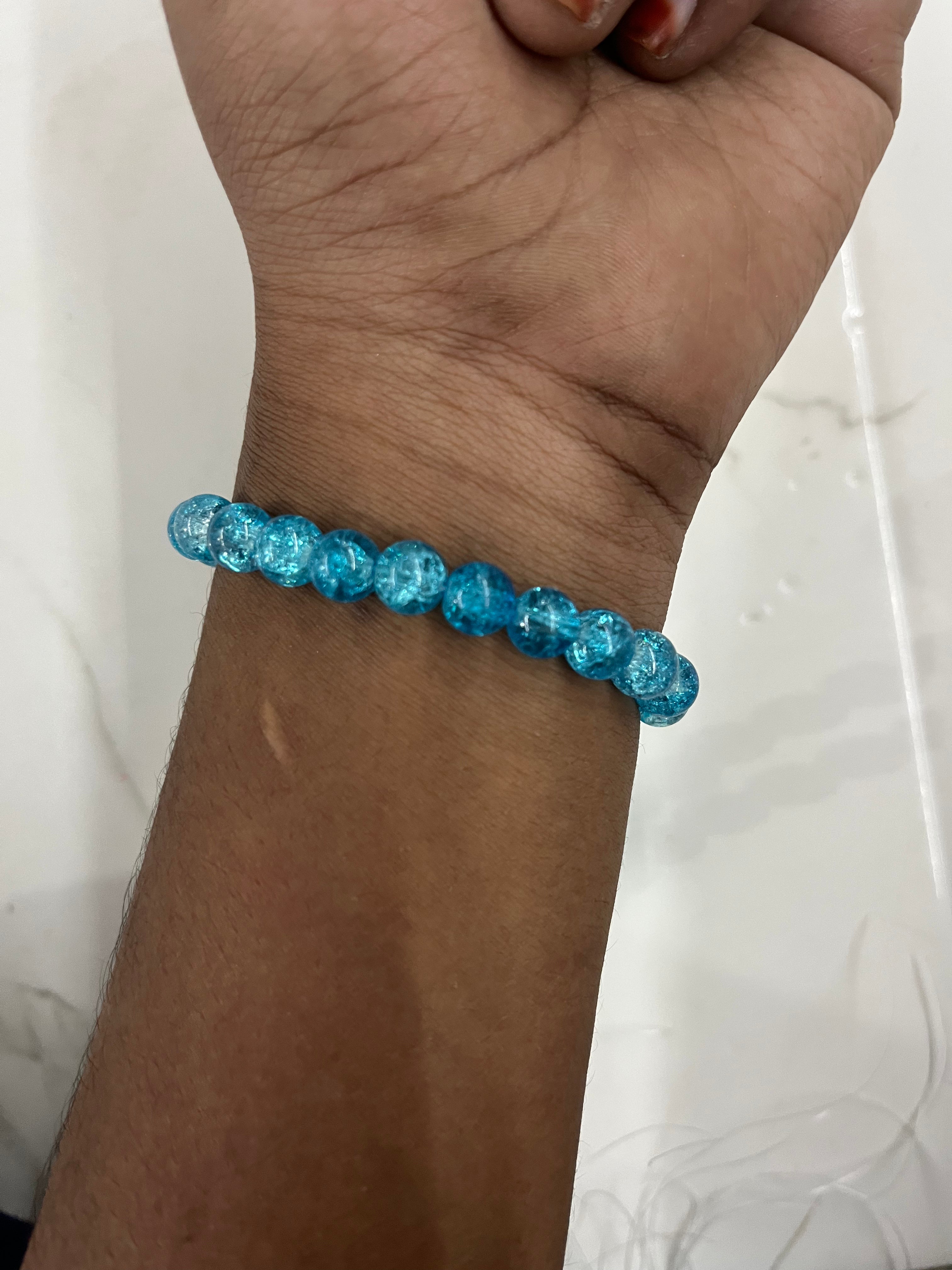 Crackle beads one line-1