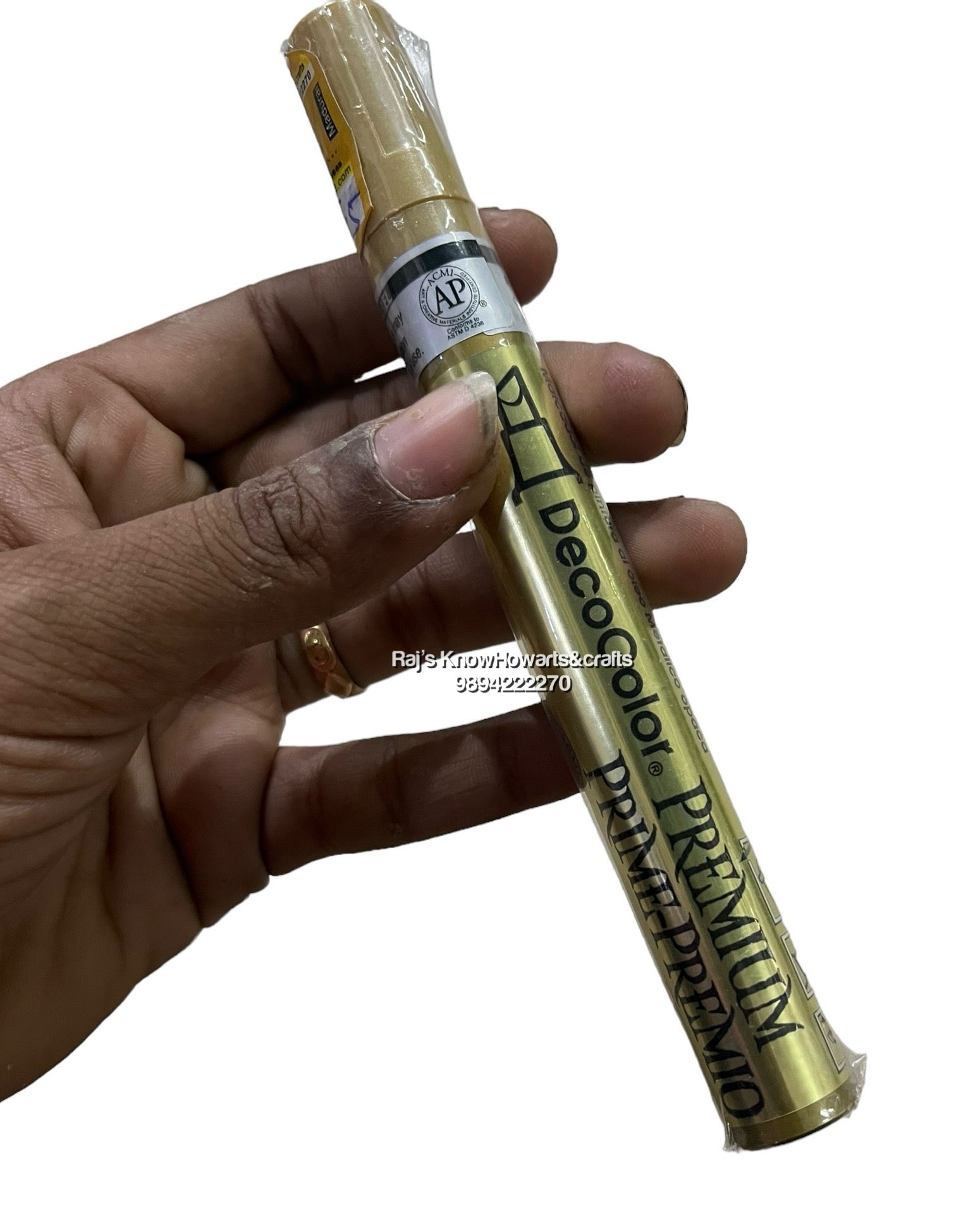 Decocolor bold gold silver Metallic paint marker for resin art