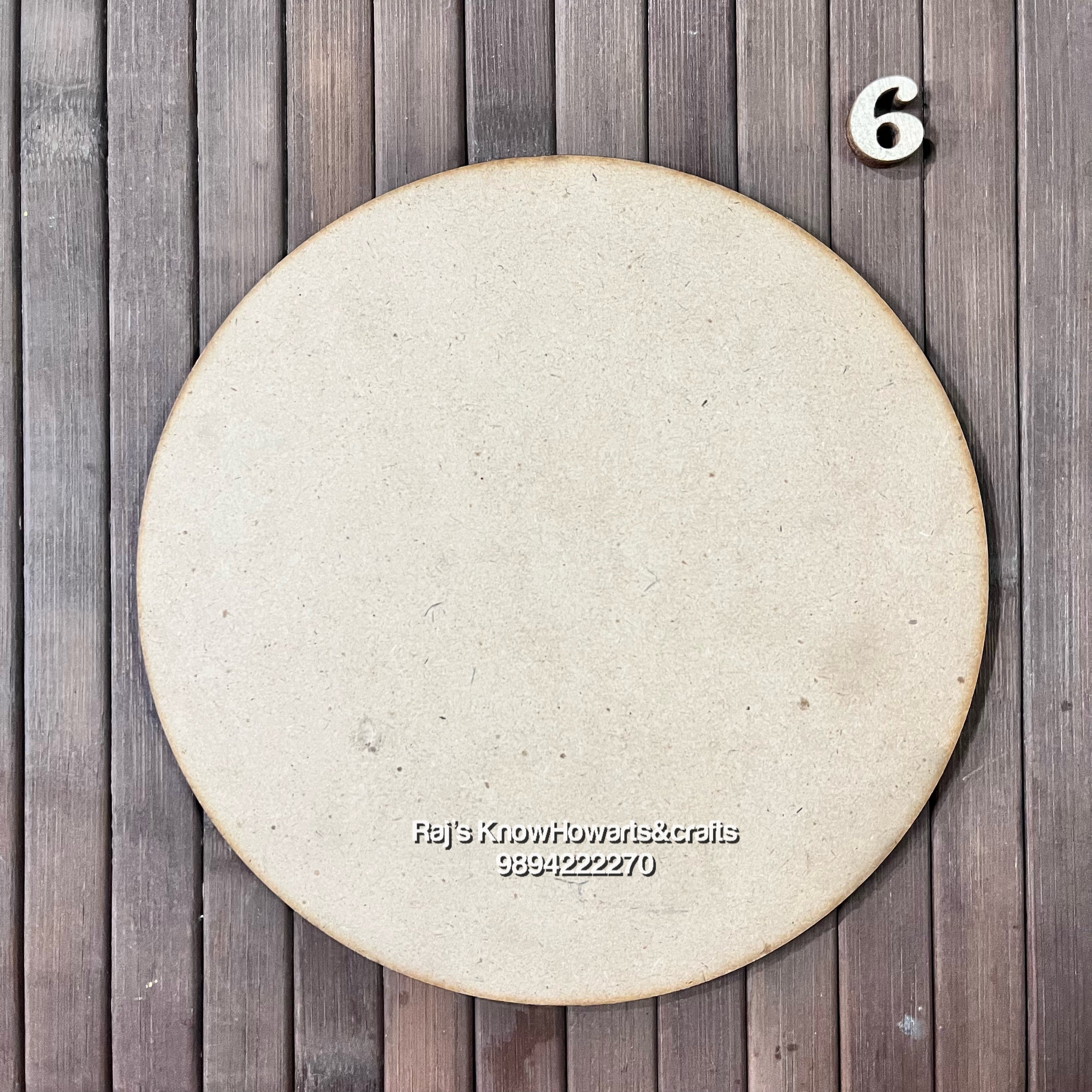 Mdf CIRCLE 6  inch-MDFC6