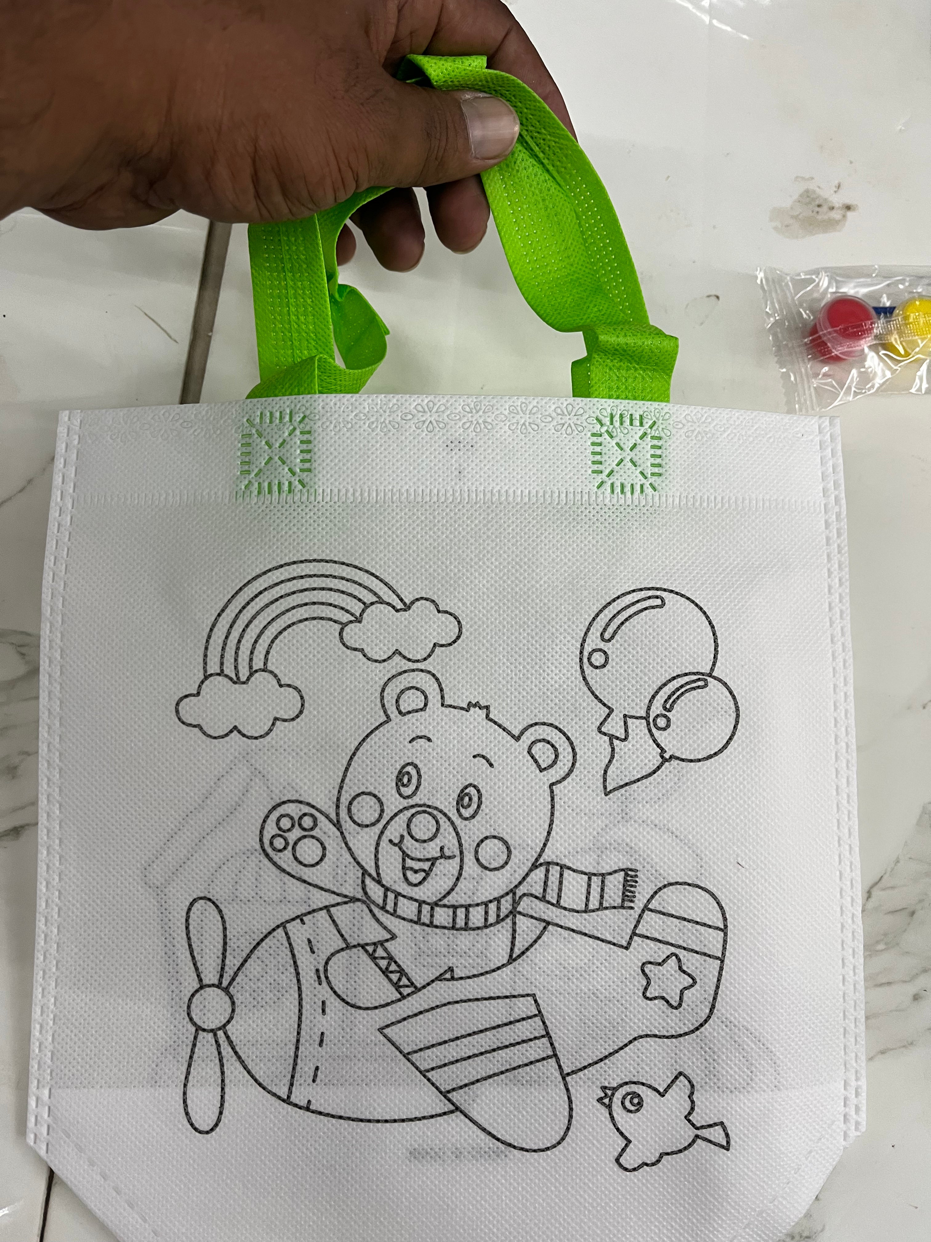 painting bag with colour- assorted 3piece set