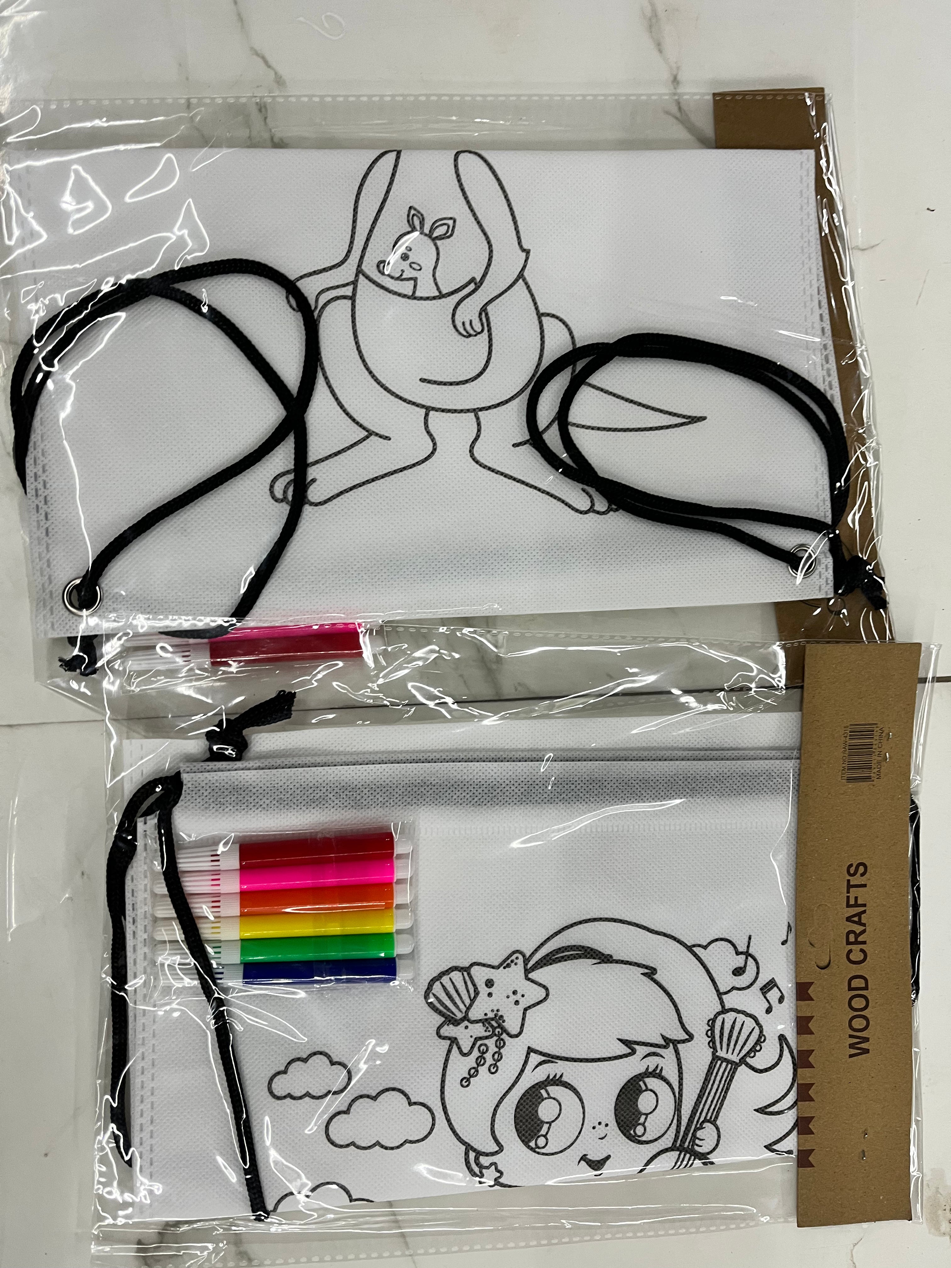 painting  bag with colour -2piece set