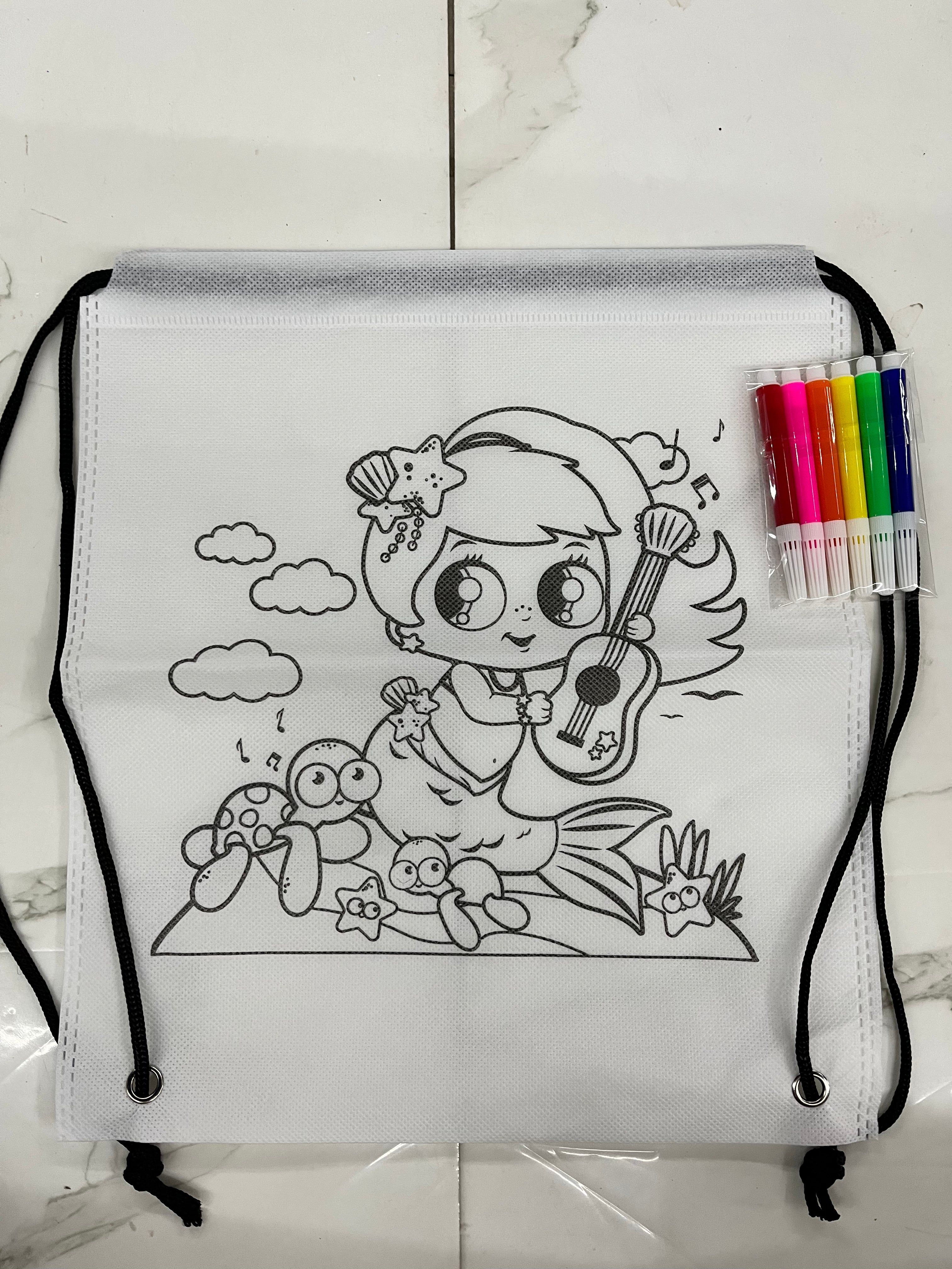 painting  bag with colour -2piece set