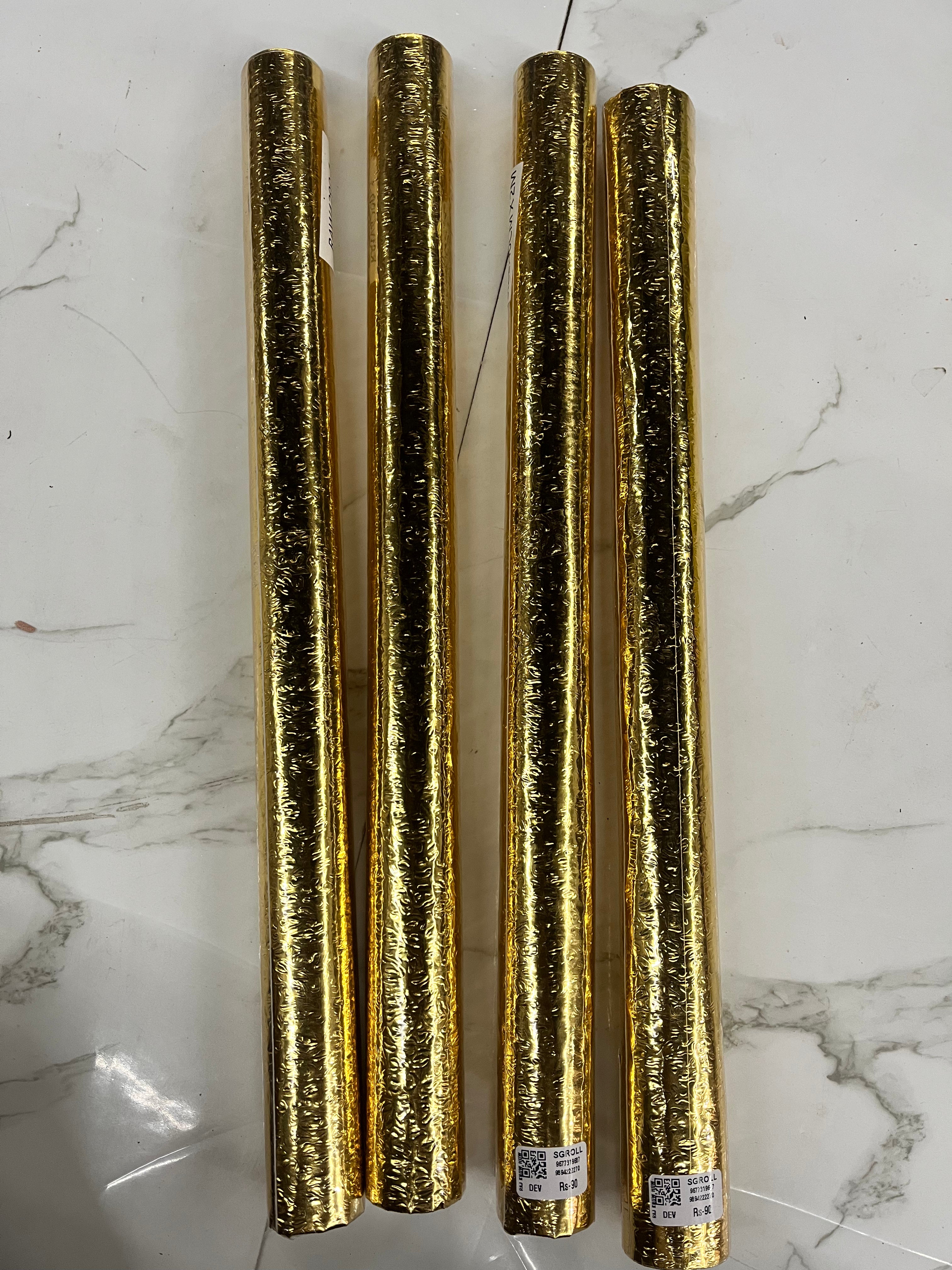 Golden Rod Sticker Gold sticker roll -1piece 40cmx2meter – KnowHowArtCraft