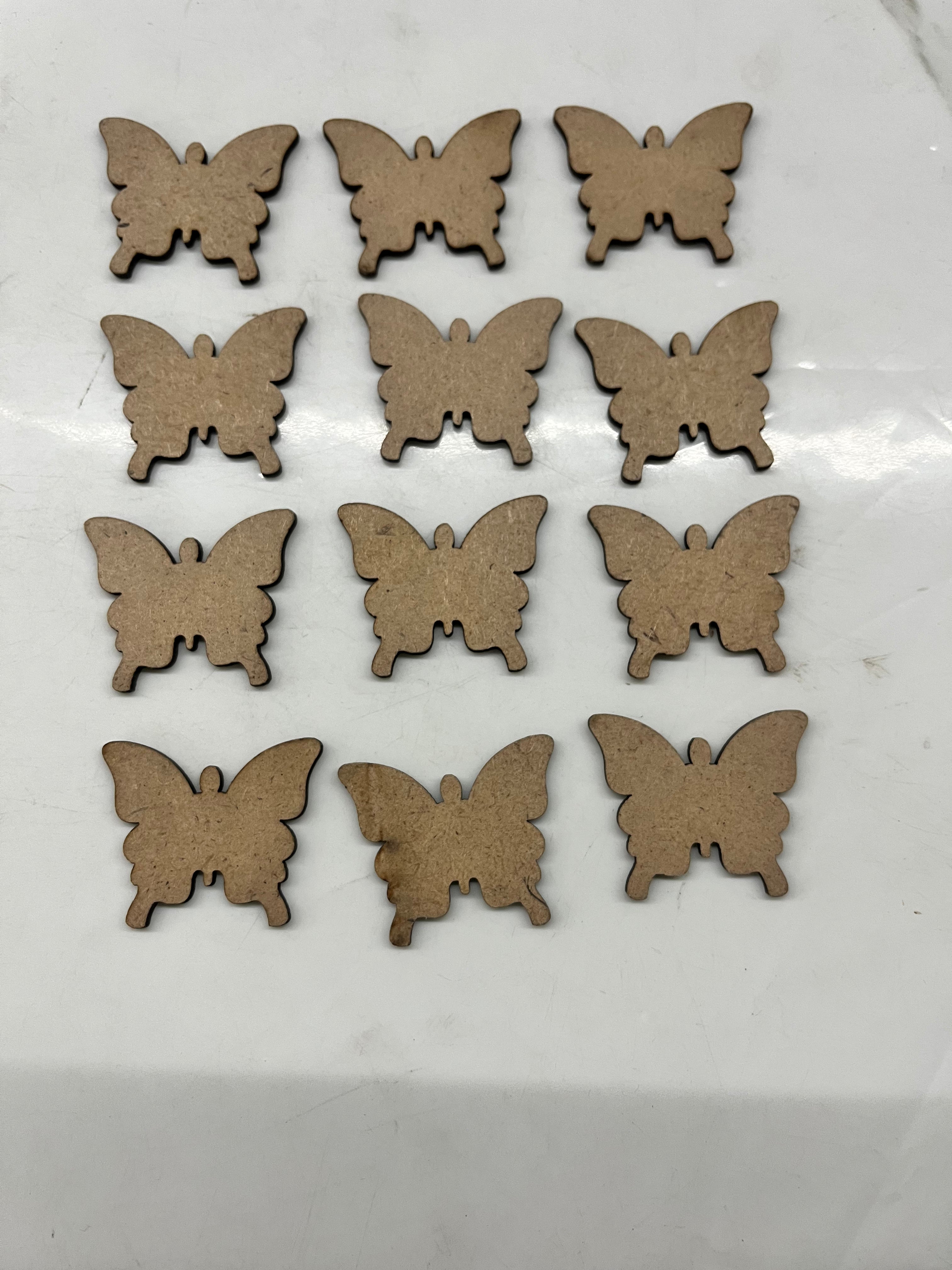 MDF butterfly -5  40piece pack 1.5inch