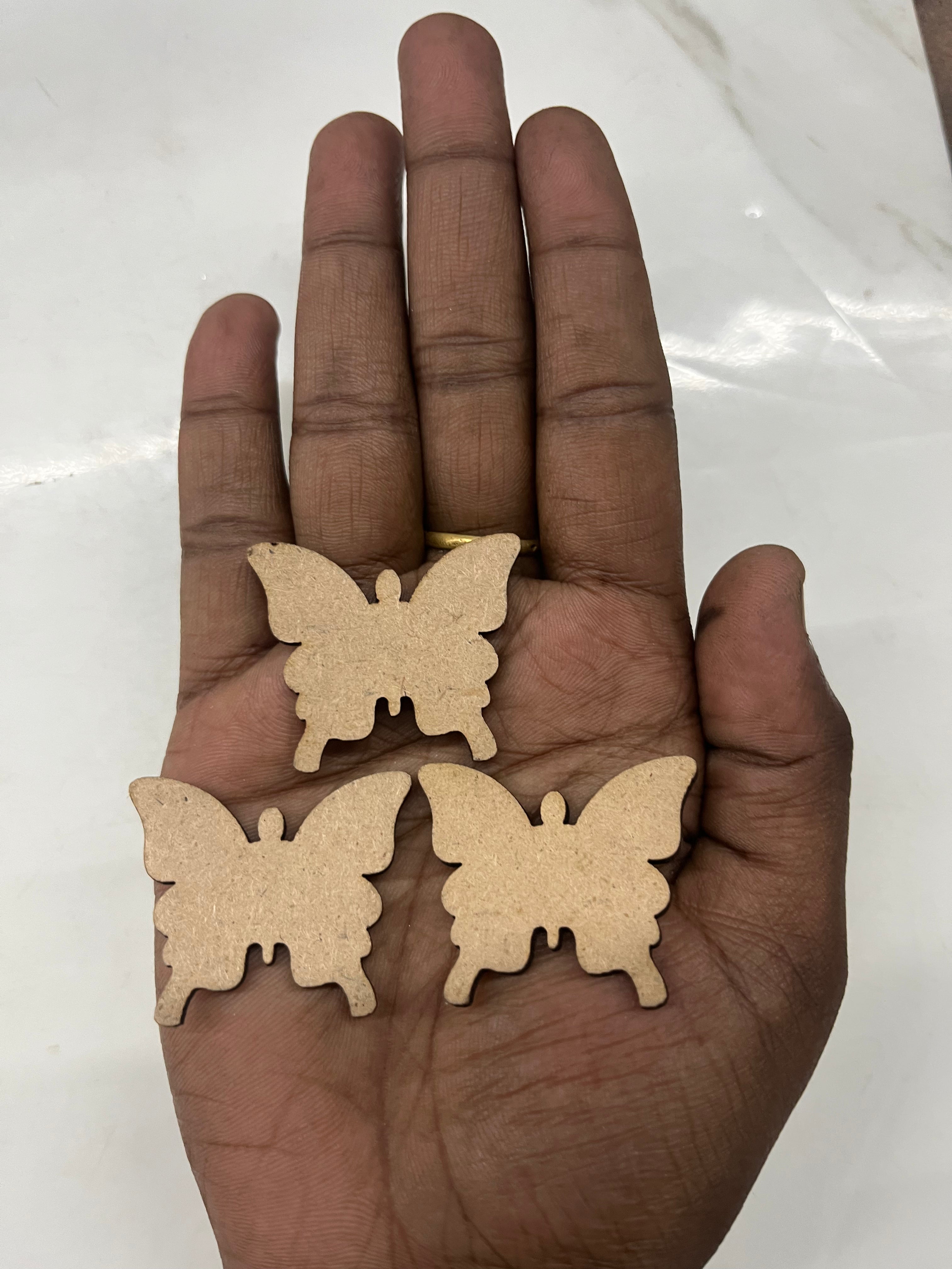 MDF butterfly -5  40piece pack 1.5inch