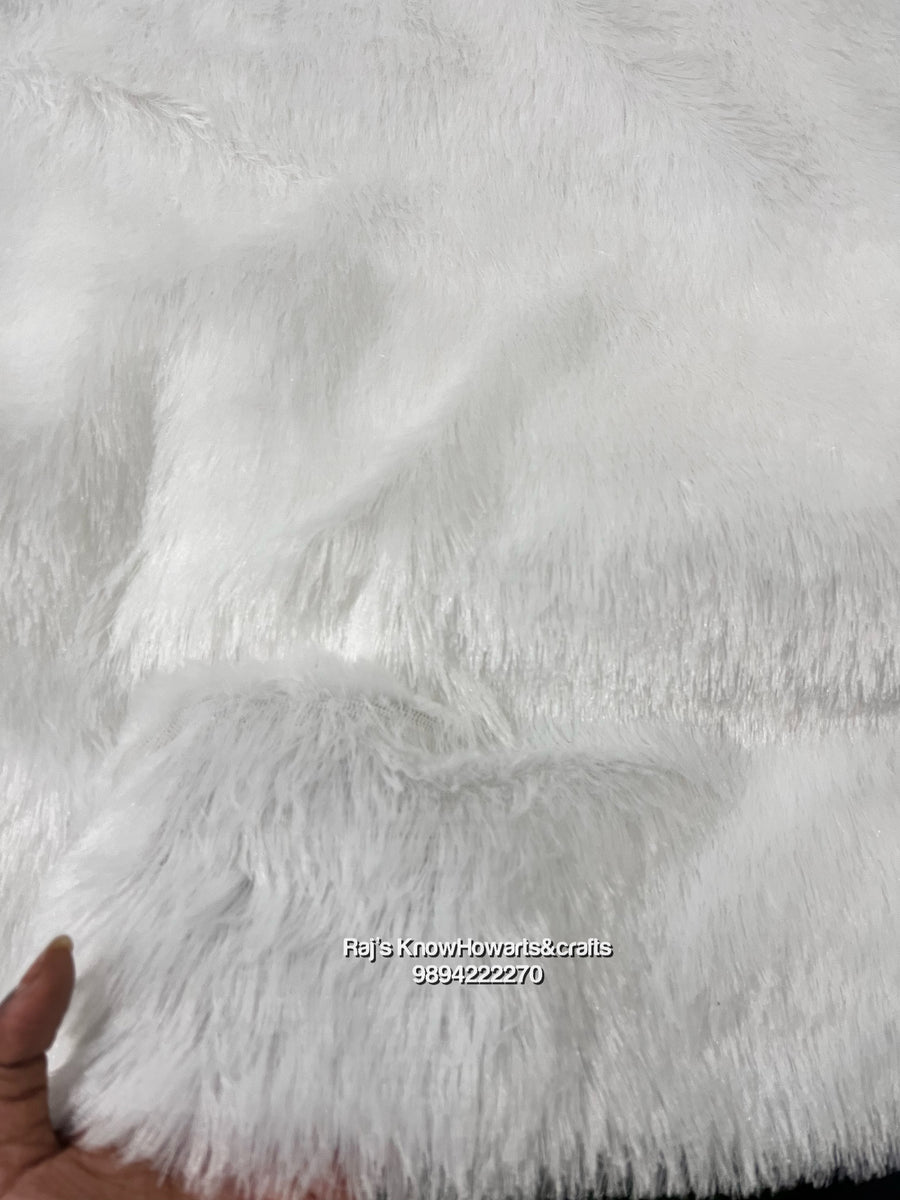 White fur cloth - 1 meter – KnowHowArtCraft