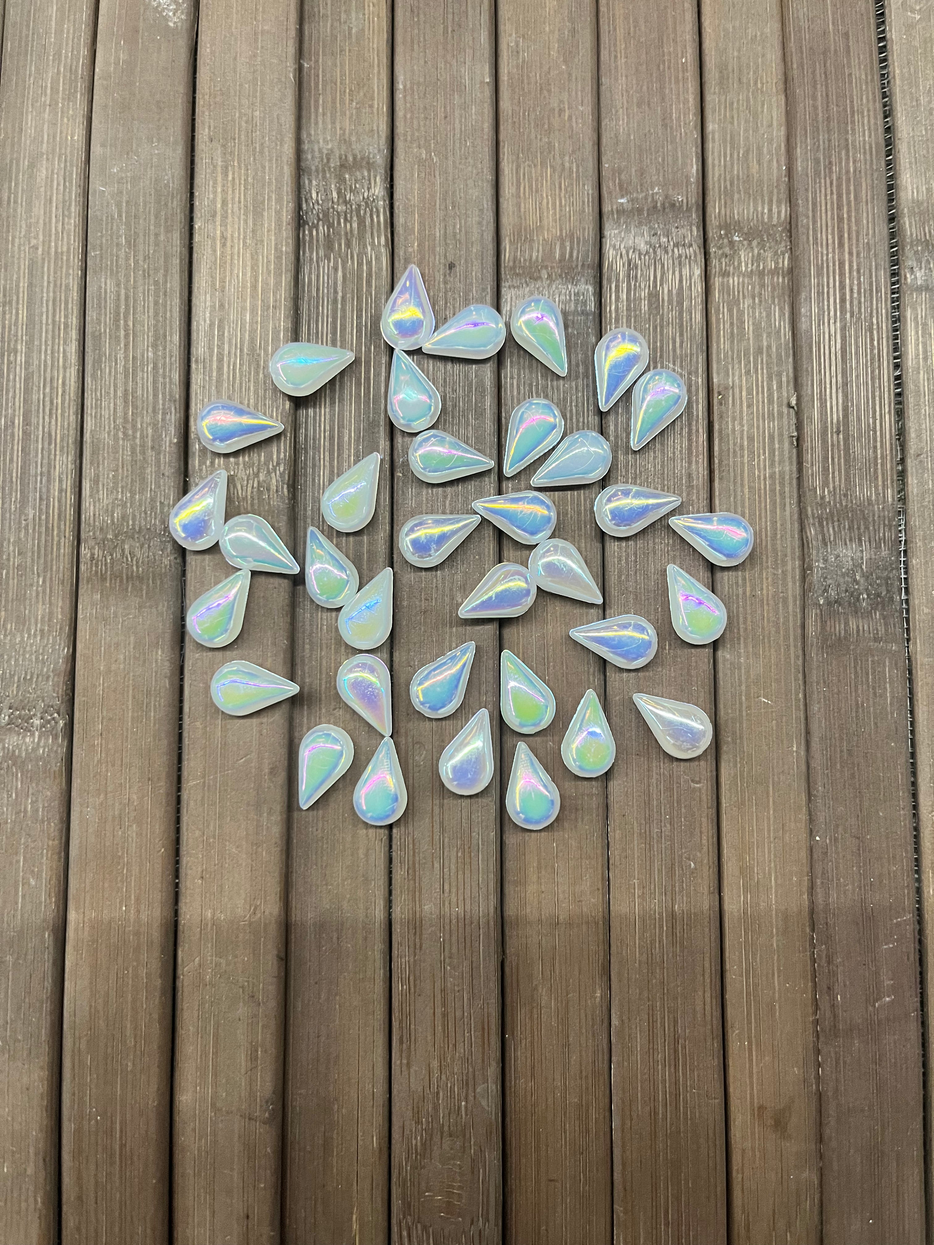 Half Pearl white beads - 50g