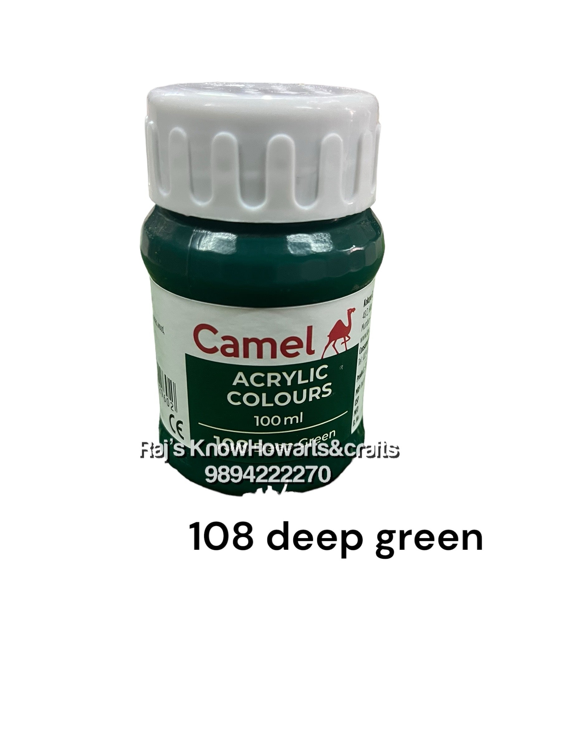 Camel Acrylic colours deep green 108 - 100 ml