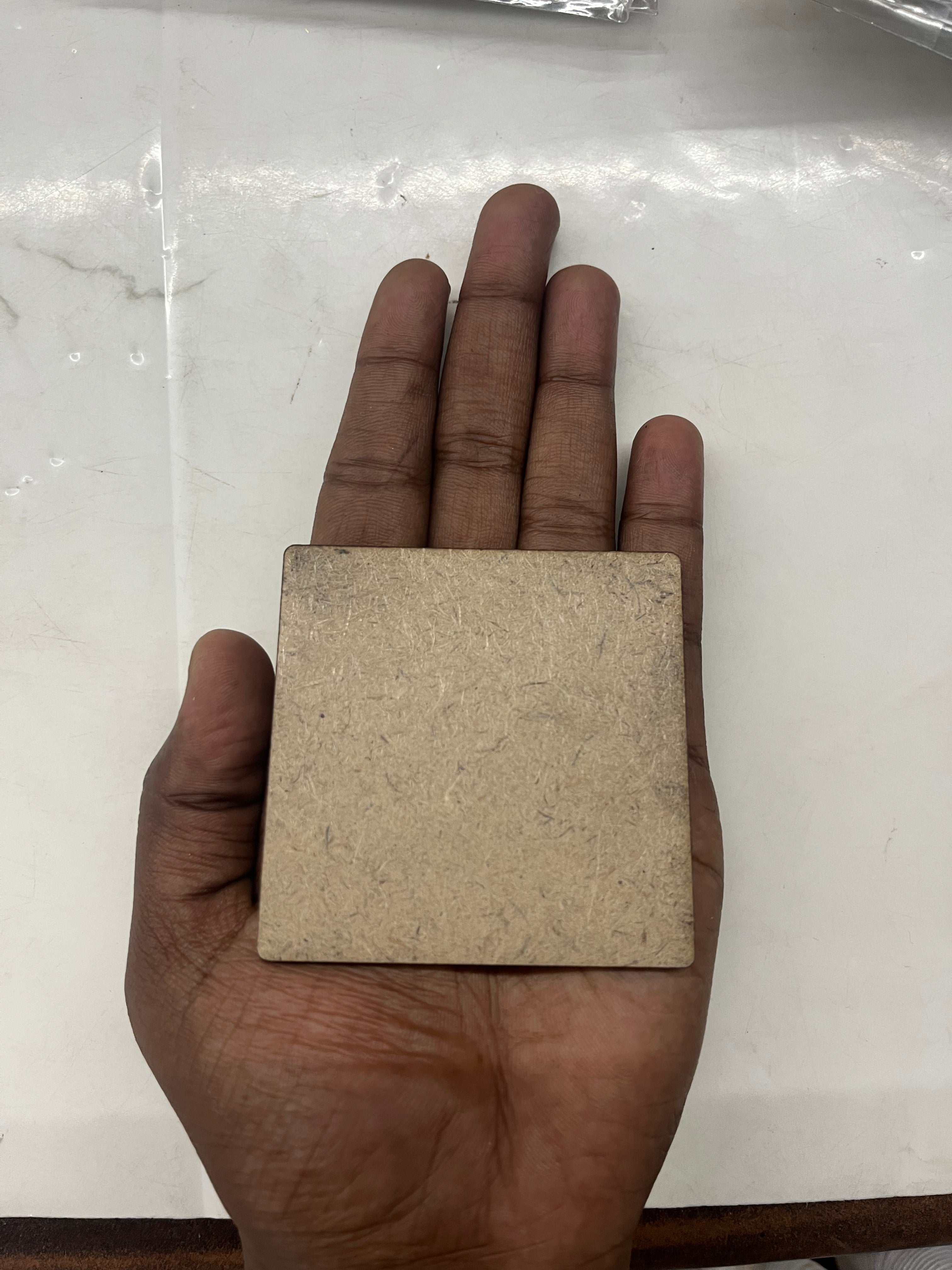 Mdf plain fridge magnet set