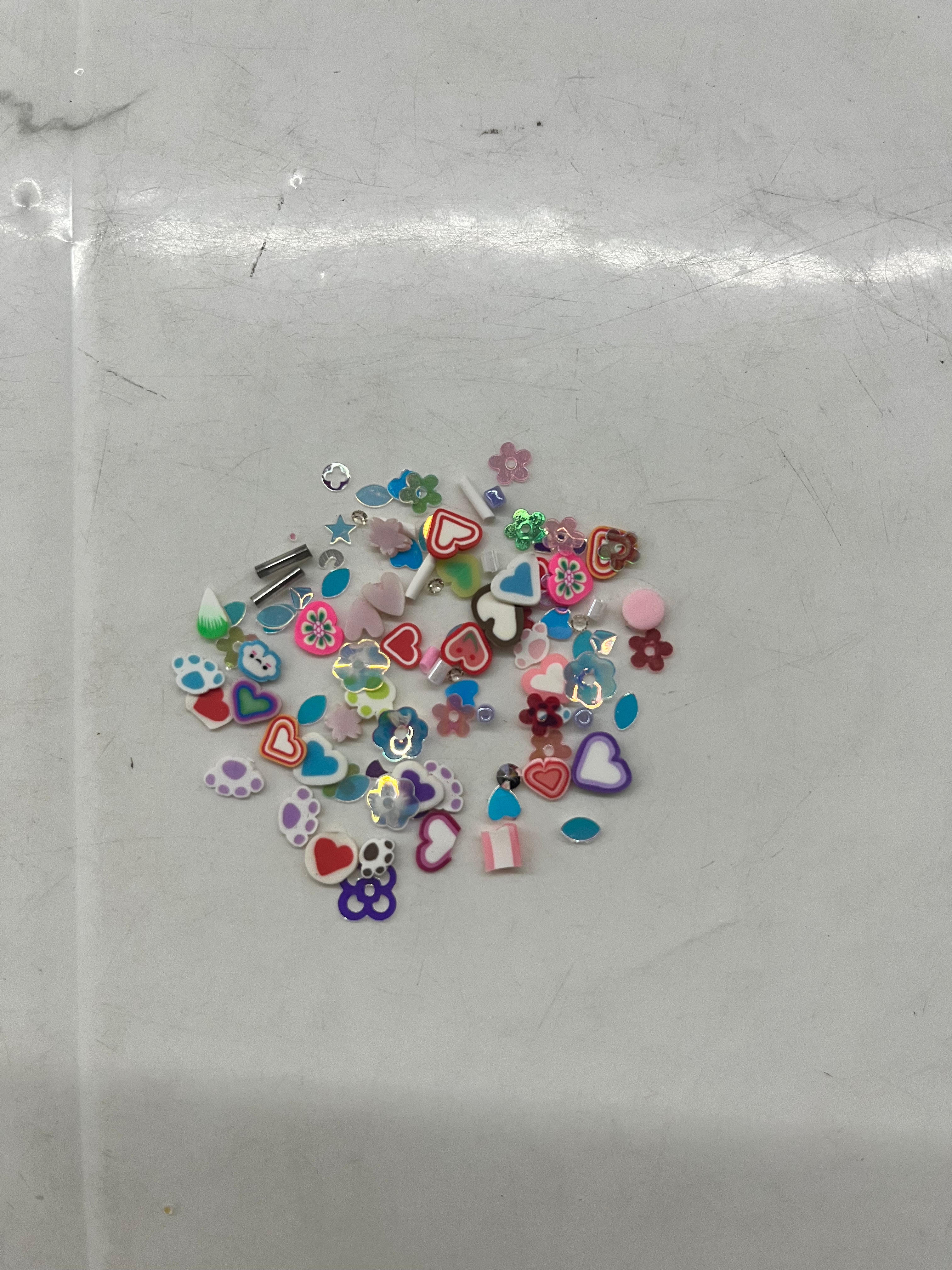 Flower glitter resin fillers -assorted 3 pack