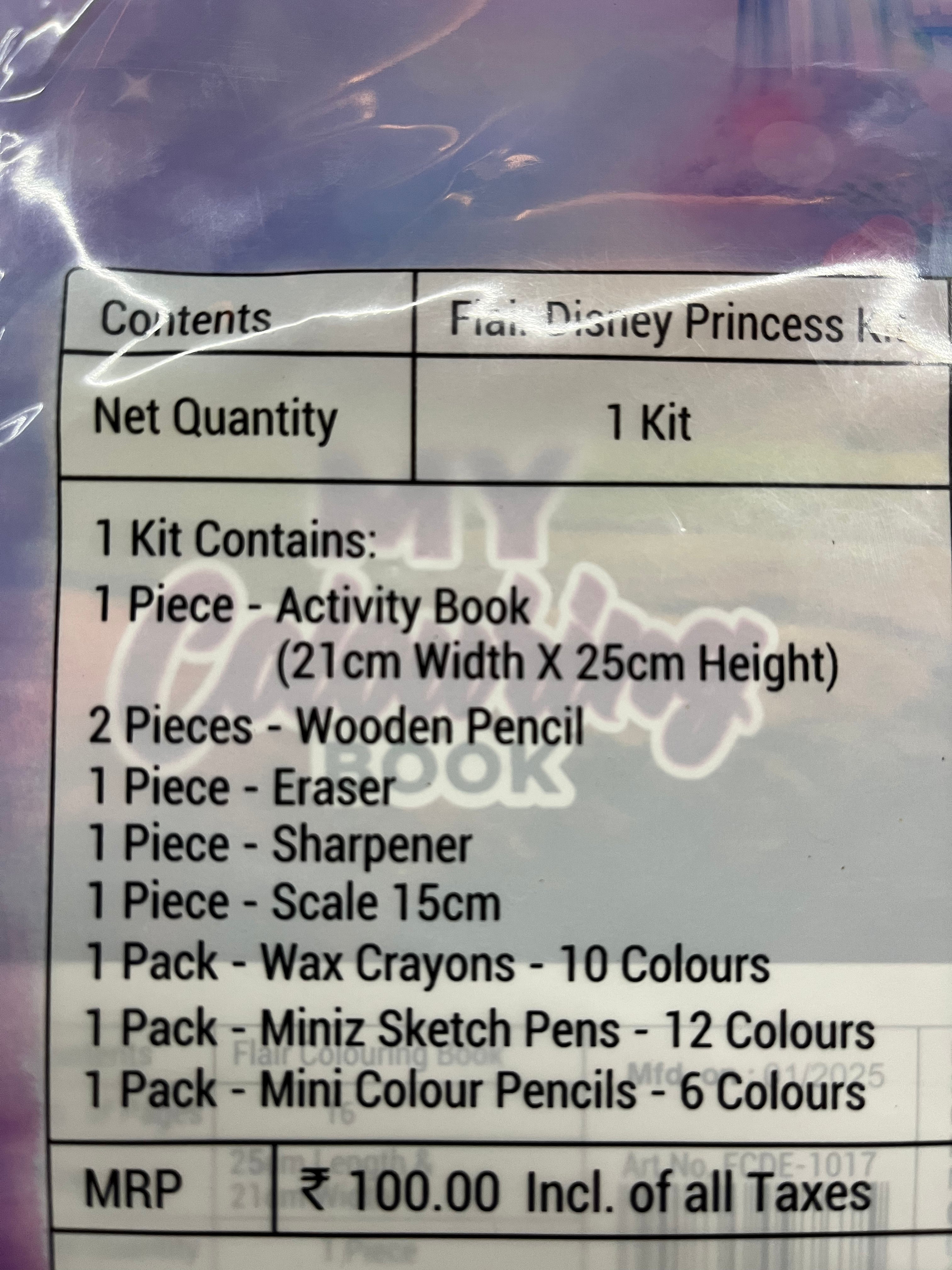 Disney Princess kit -assorted 3pack
