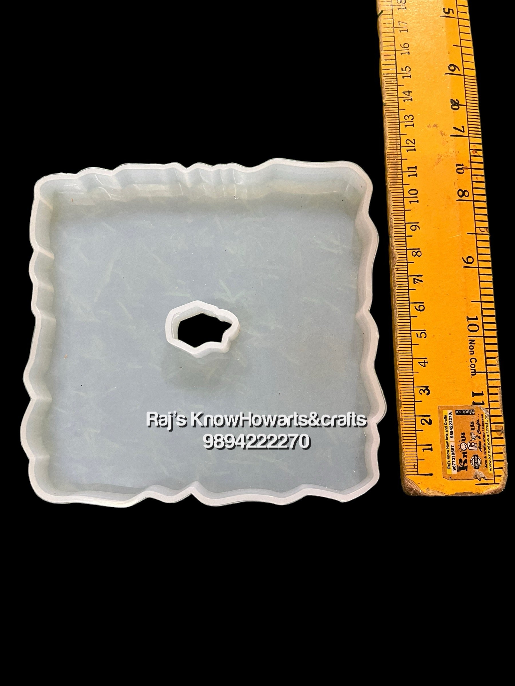 Agate square 5 inch Resin molds