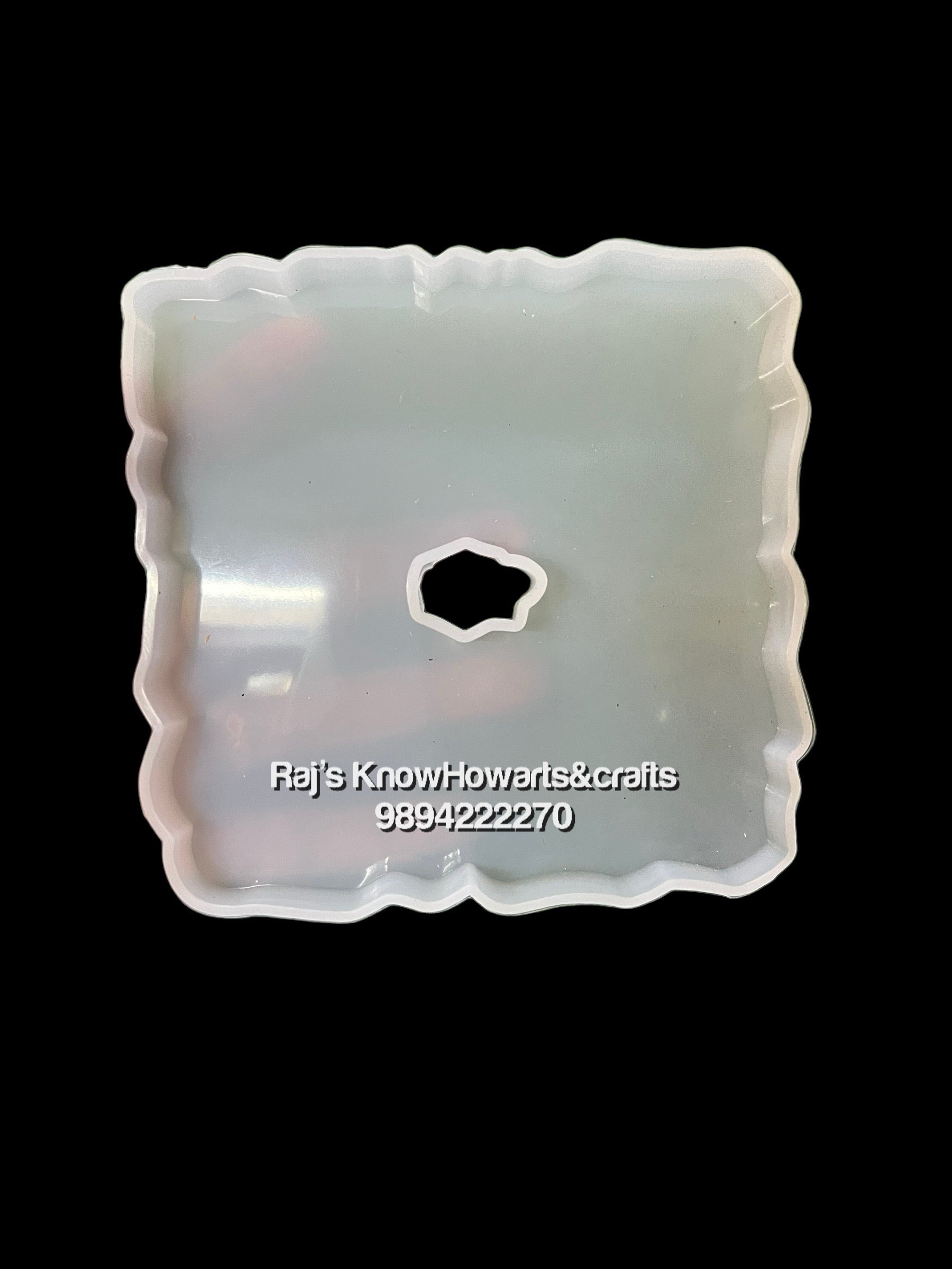 Agate square 5 inch Resin molds