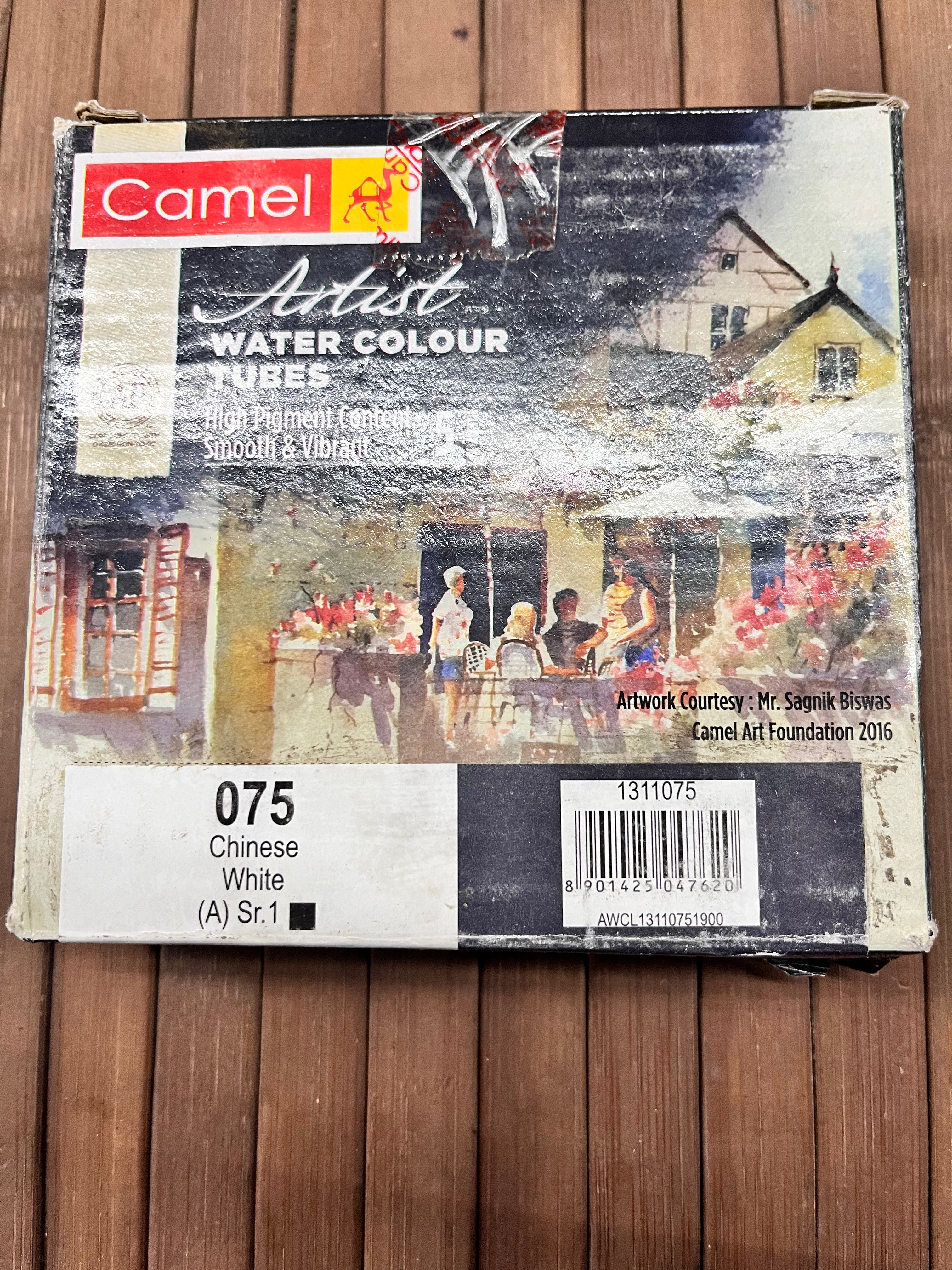 Camel water colour tube Chinese white -20ml   1piece