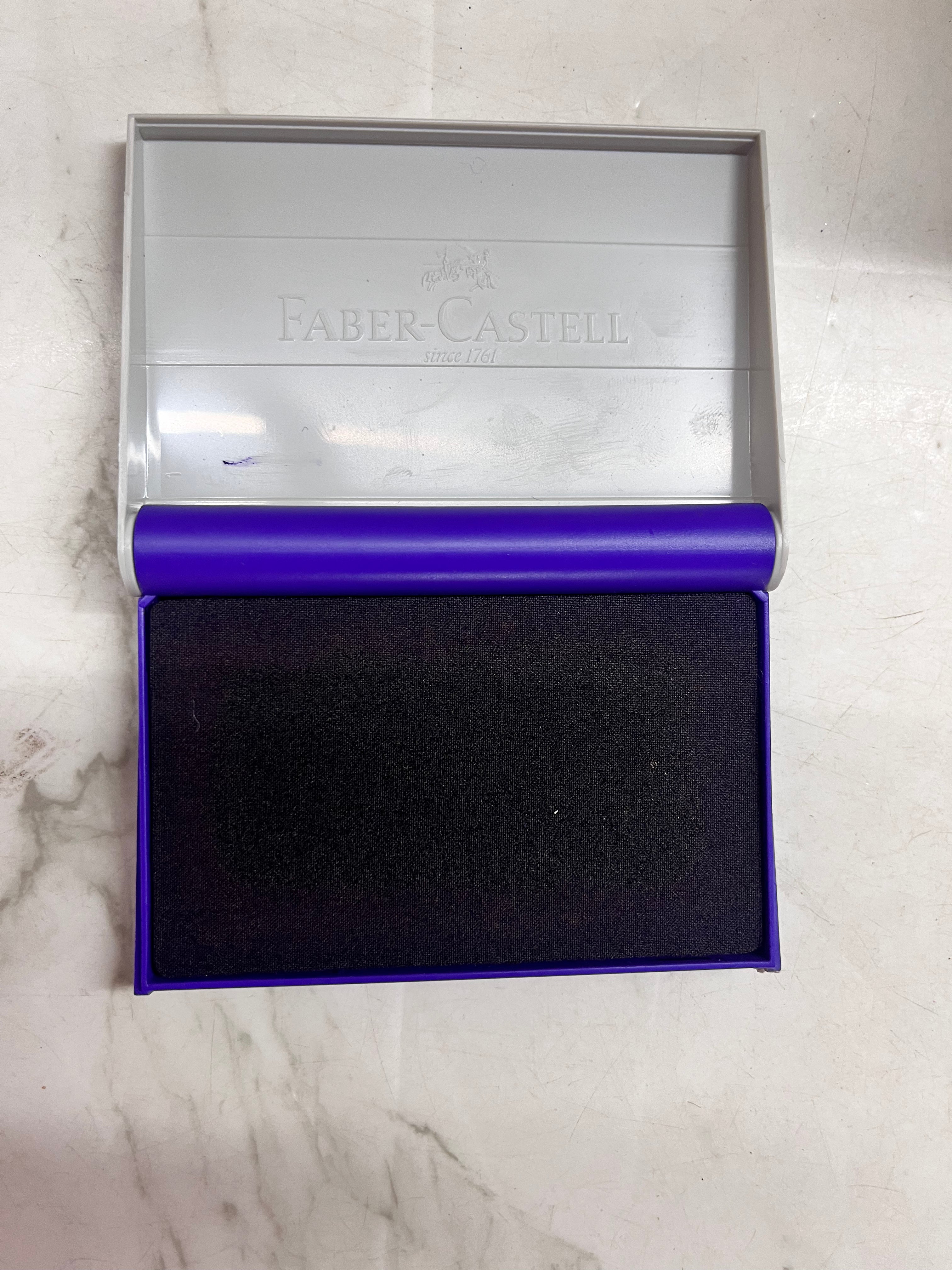 Faber- castell stamp pad blue