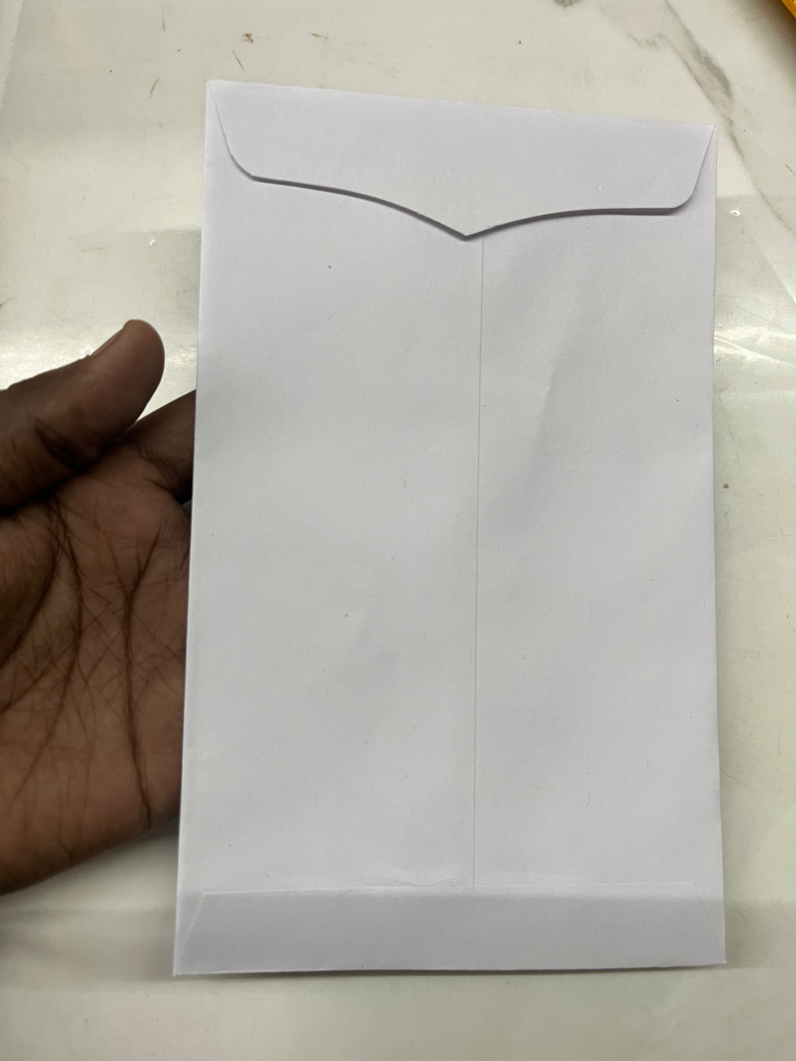 Envelop cover white-Ec64w-61/2x4/12 250pack.