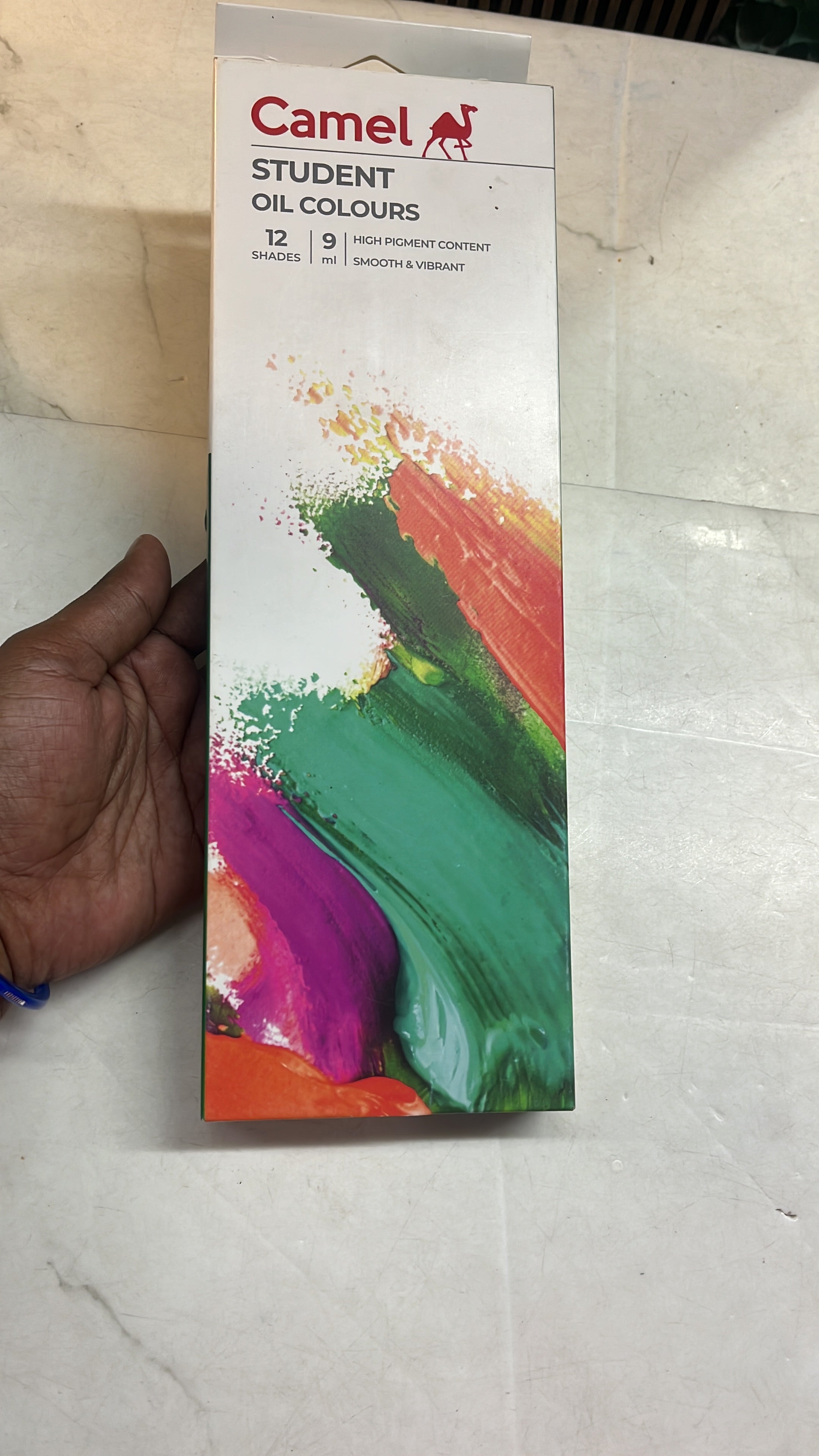 Camel student oil colour 12 shades-9 ml