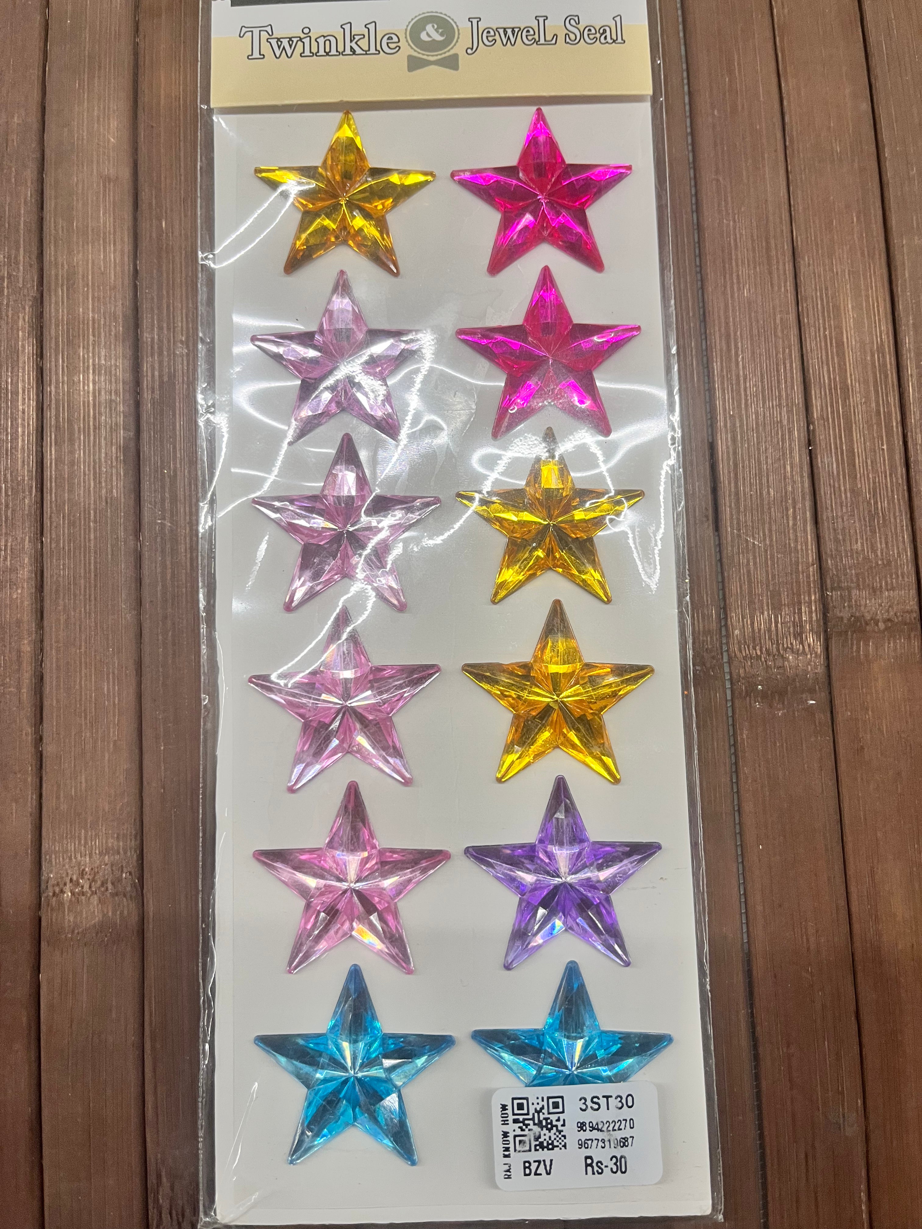 Twinkle jewel seal -assorted 3pack. TJST