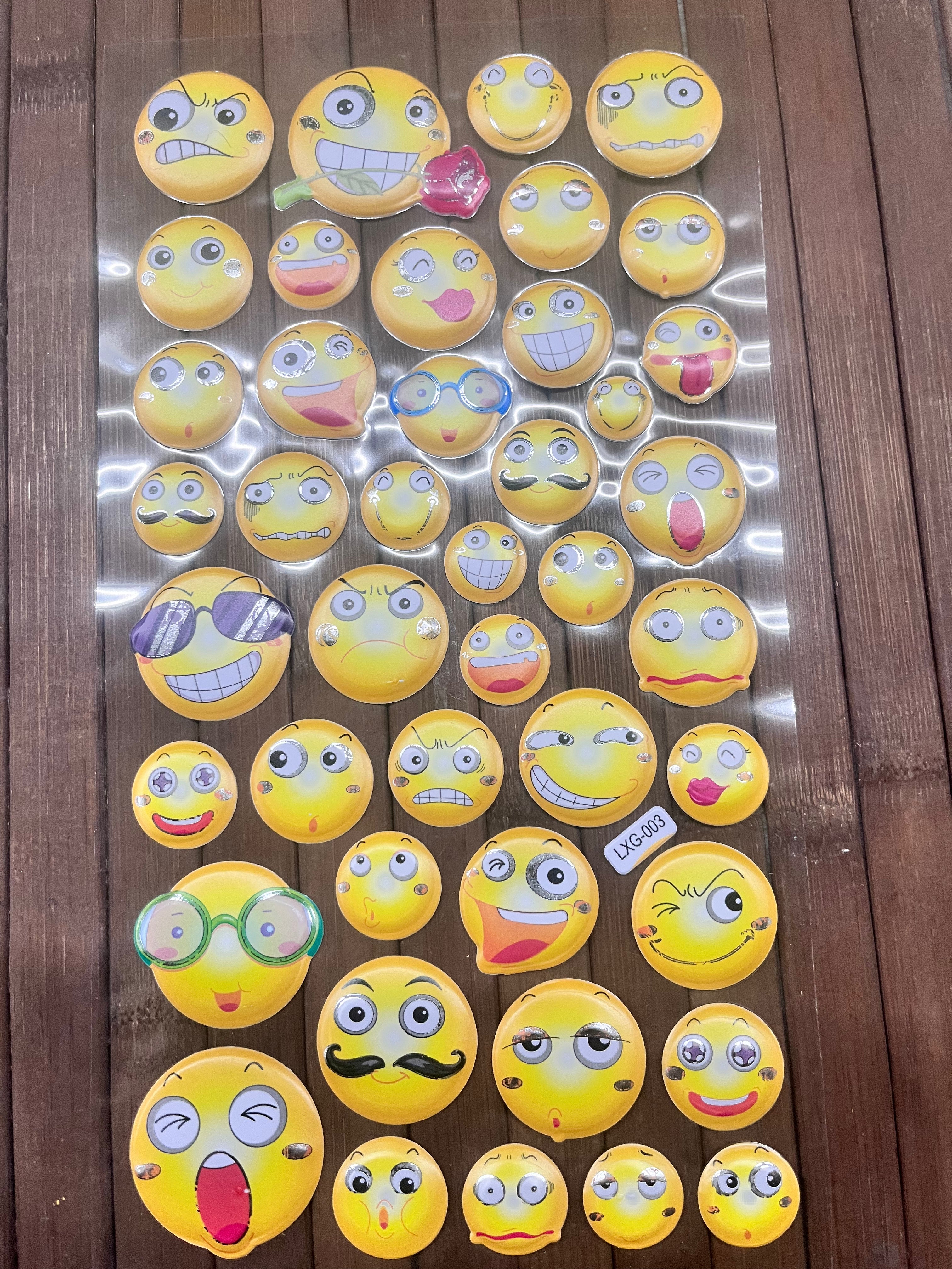 Smile sticker - assorted 2 pack