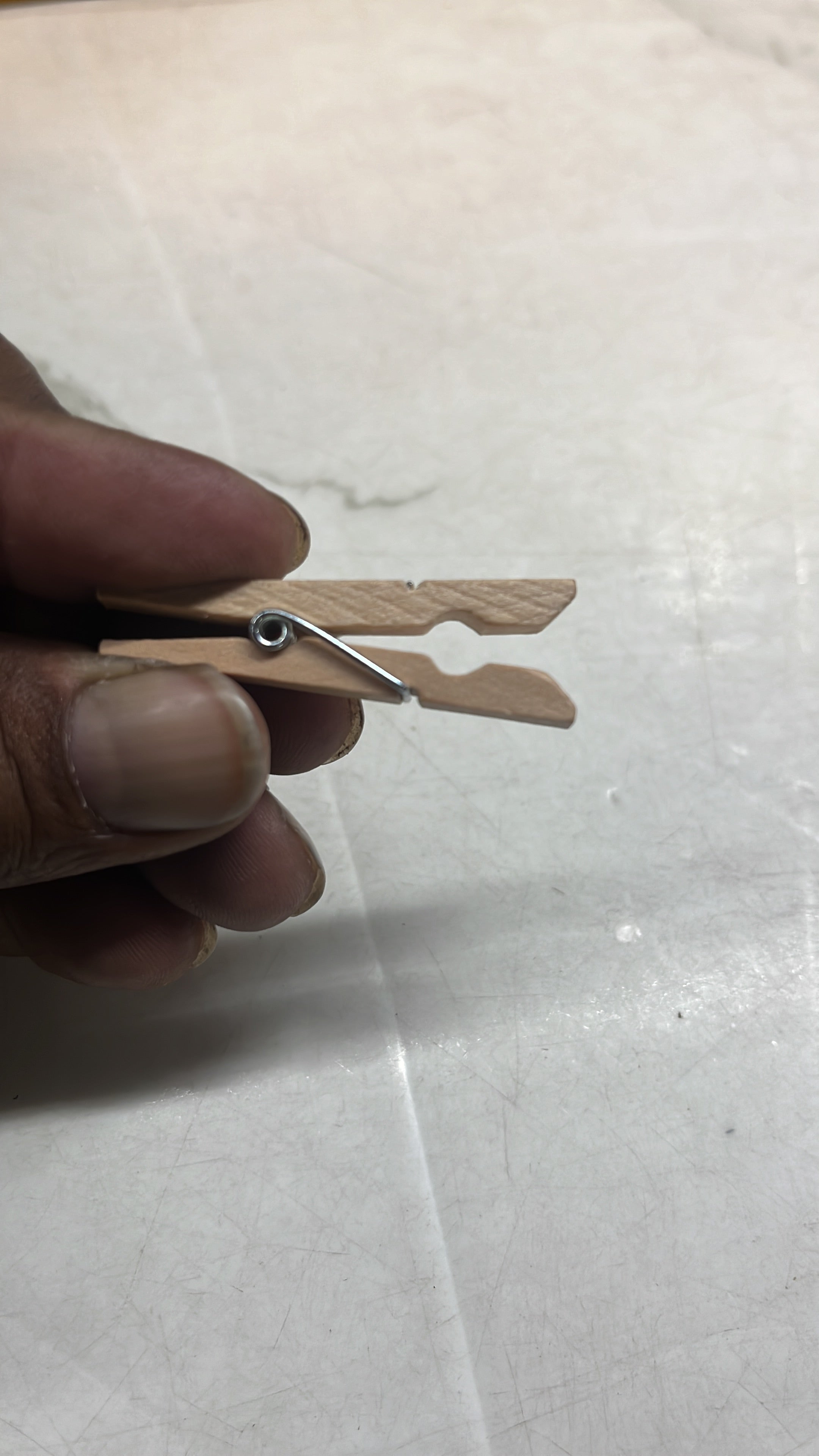 Wooden clip natural colour 3 sizes-50 piece pack