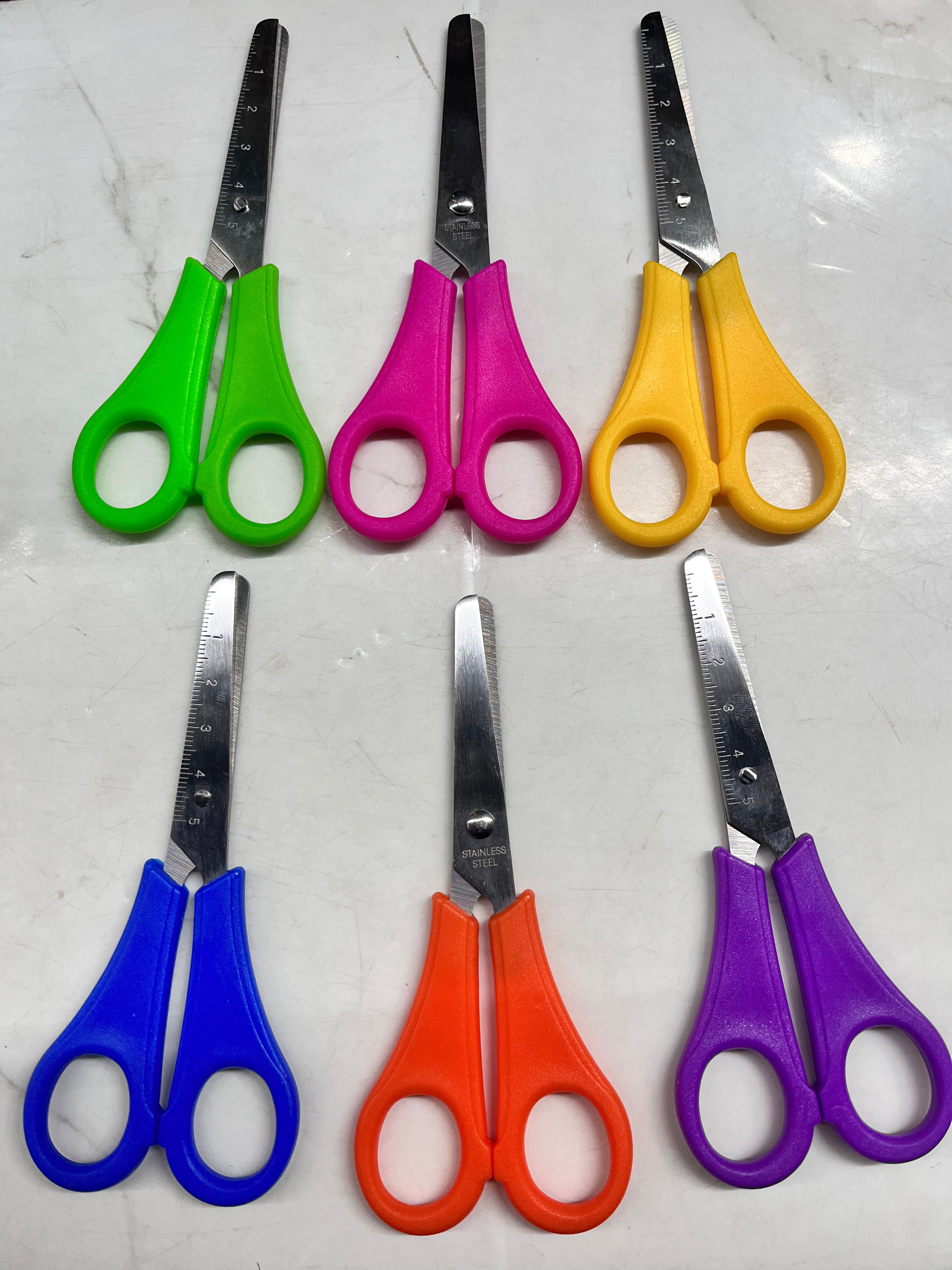 Blunt end kids ruler scissors-1piece