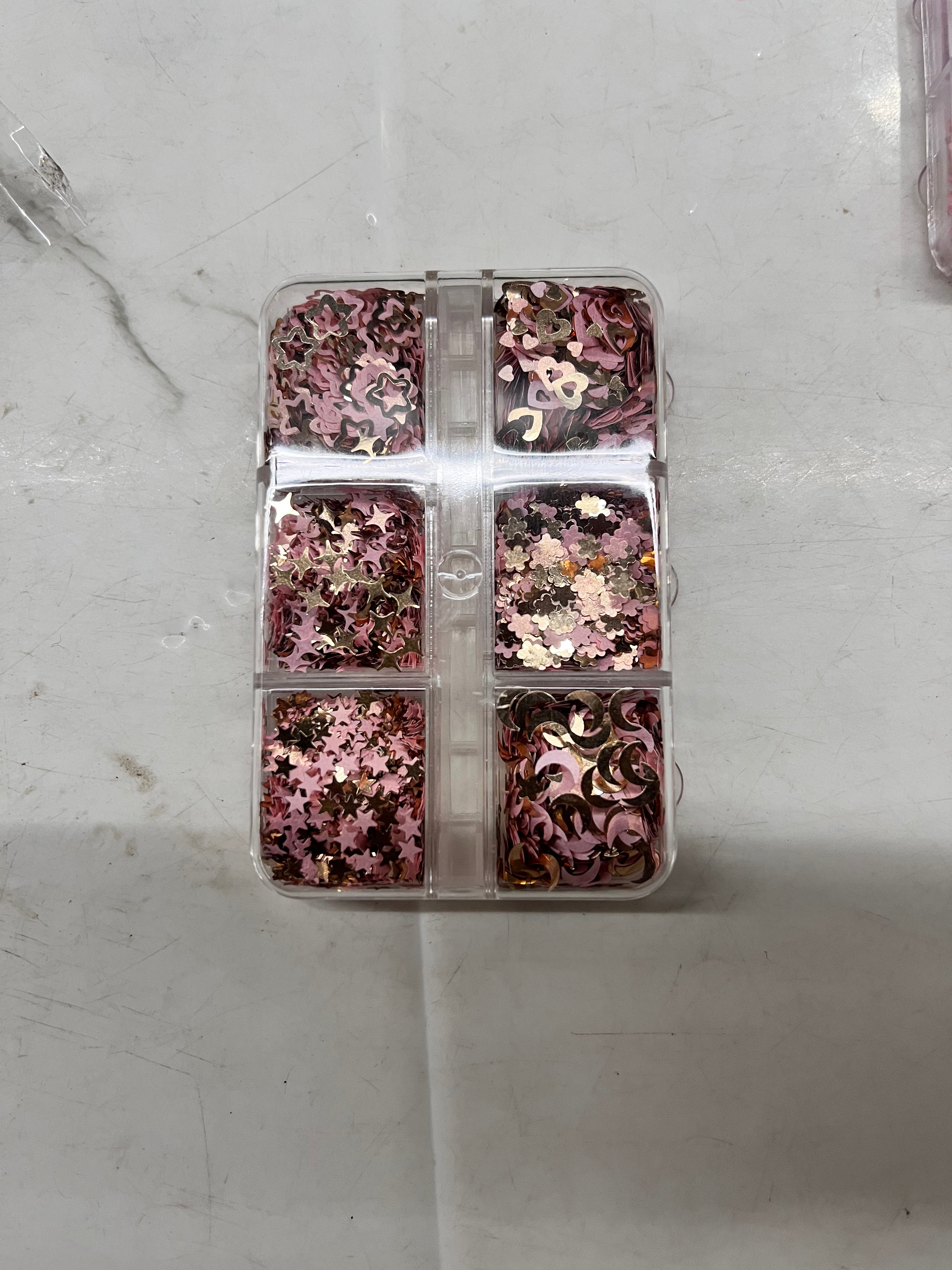 Resin sequins-assorted shades -1piece