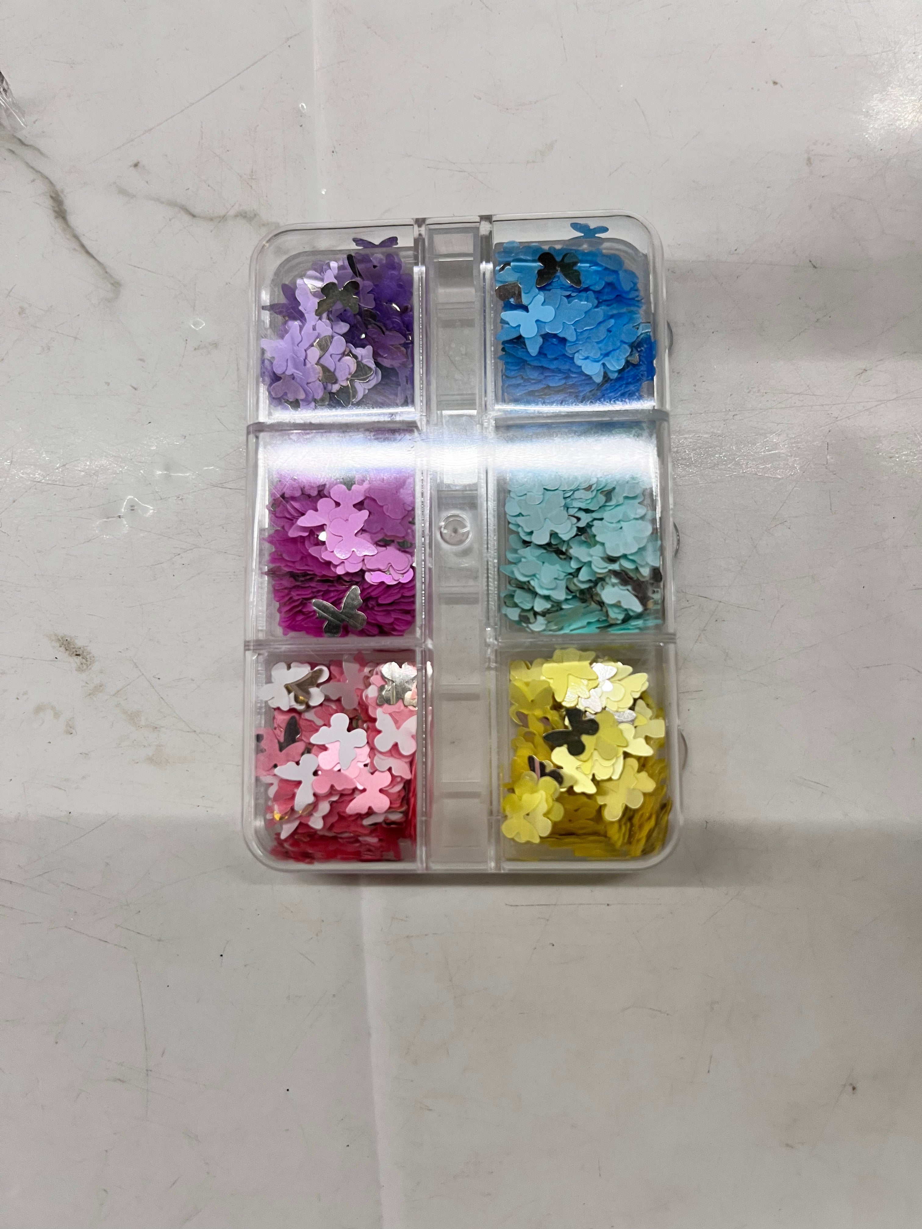 Resin sequins-assorted shades -1piece