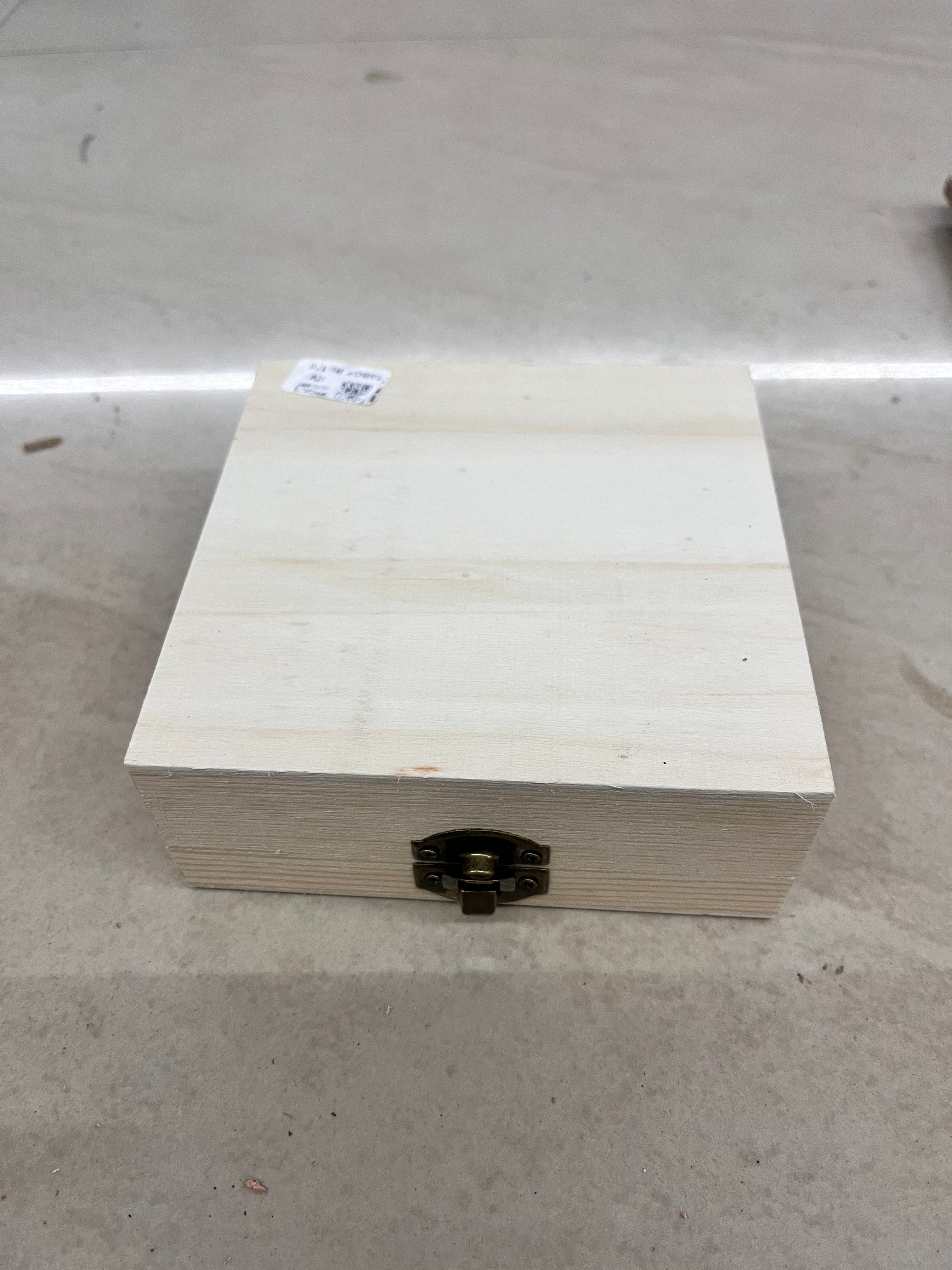 Jewelry storage wood square box-1piece