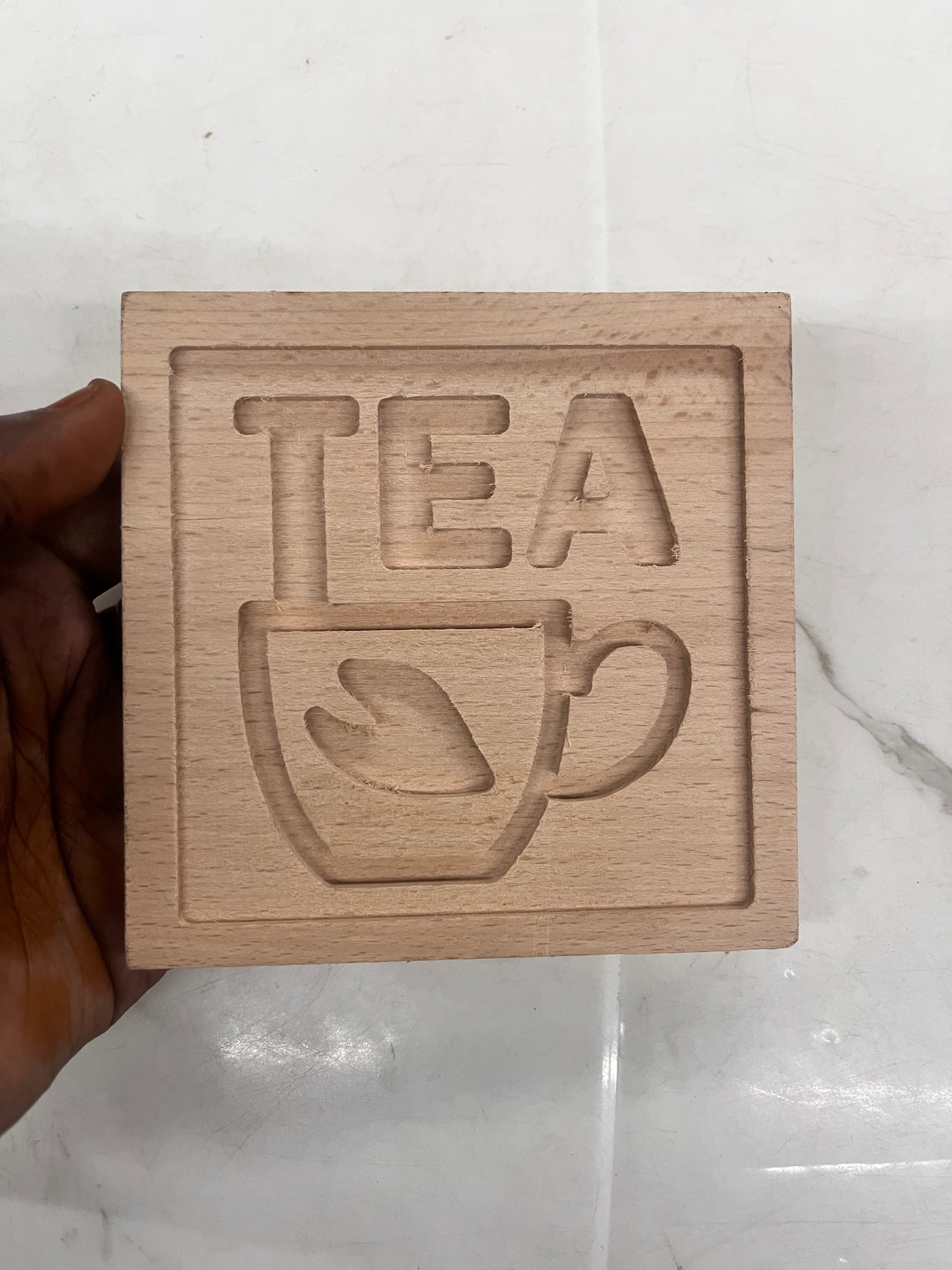 3D wooden resin coaster -assorted design /1piece.   3DWTC
