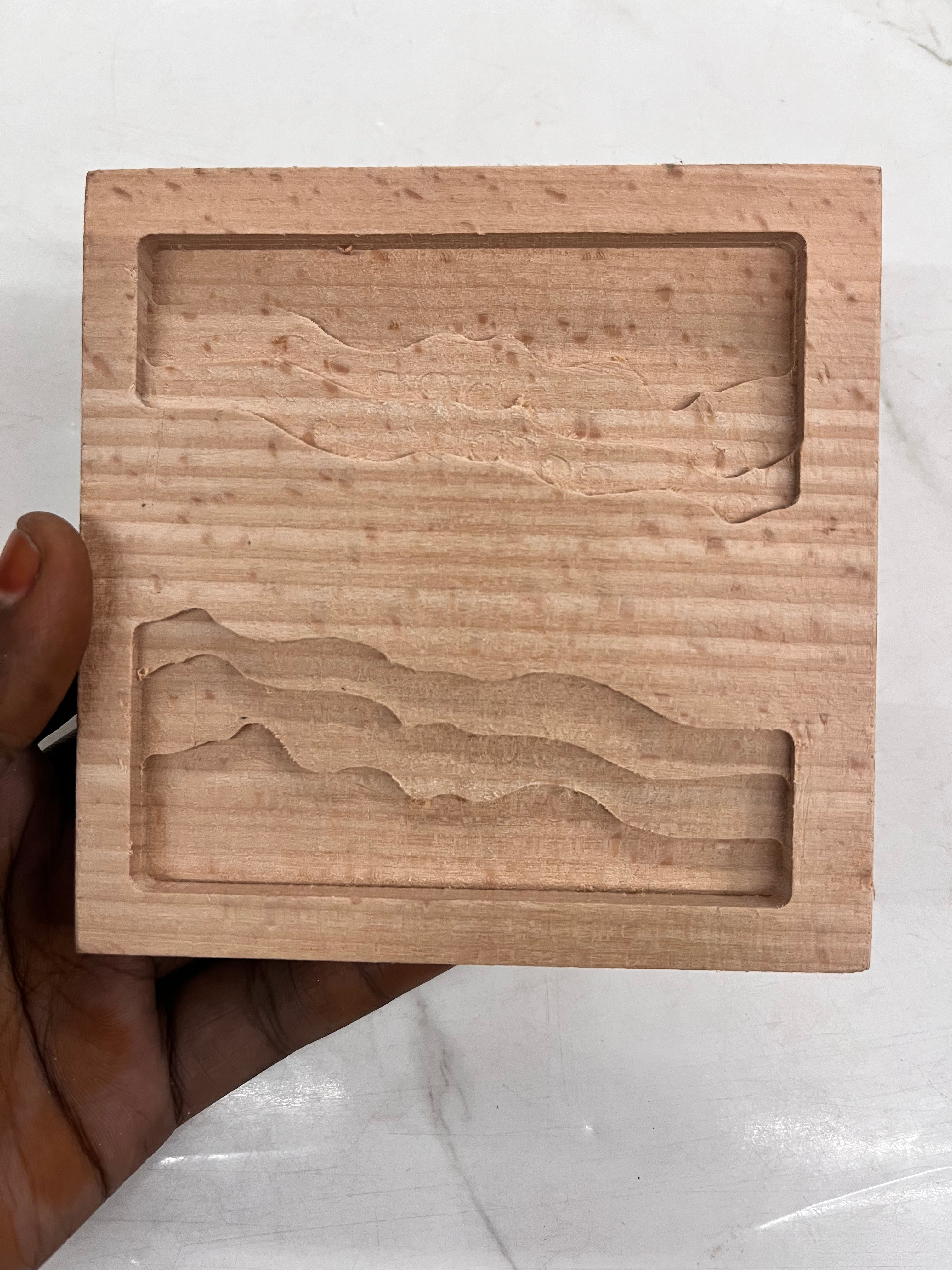 3D wooden resin coaster -assorted design /1piece.   3DWTC