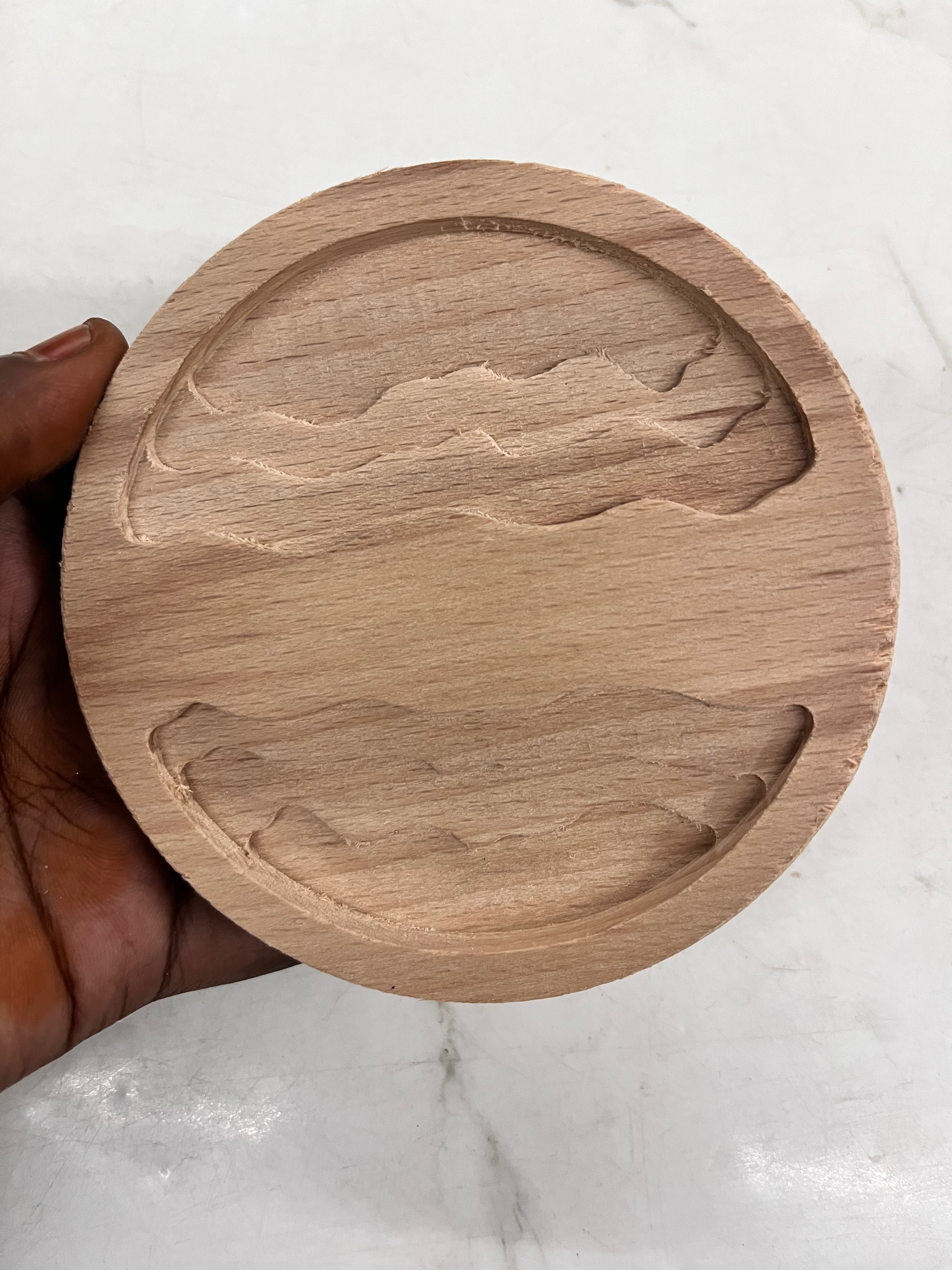 3D wooden resin coaster -assorted design /1piece.   3DWTC