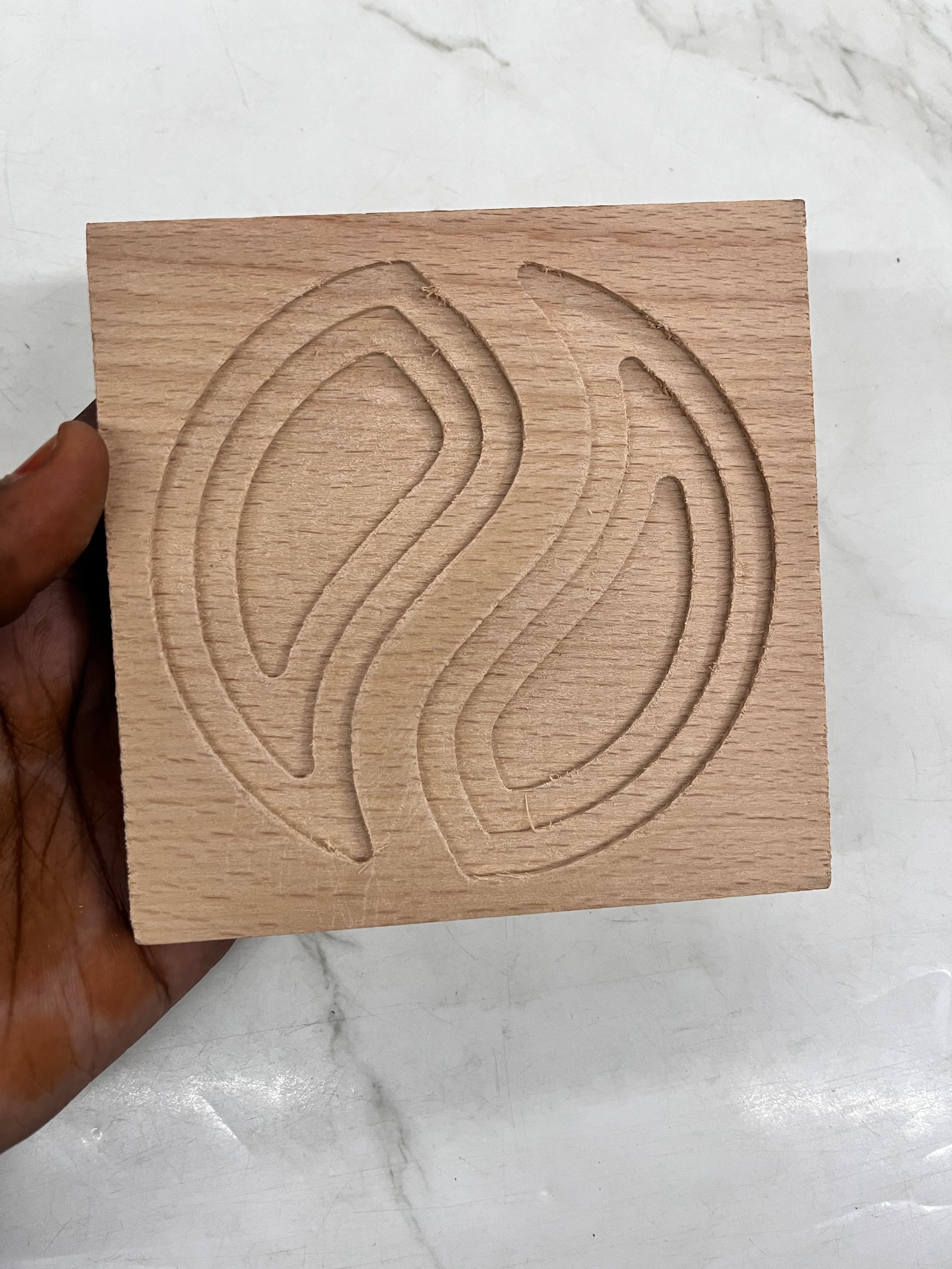 3D wooden resin coaster -assorted design /1piece.   3DWTC