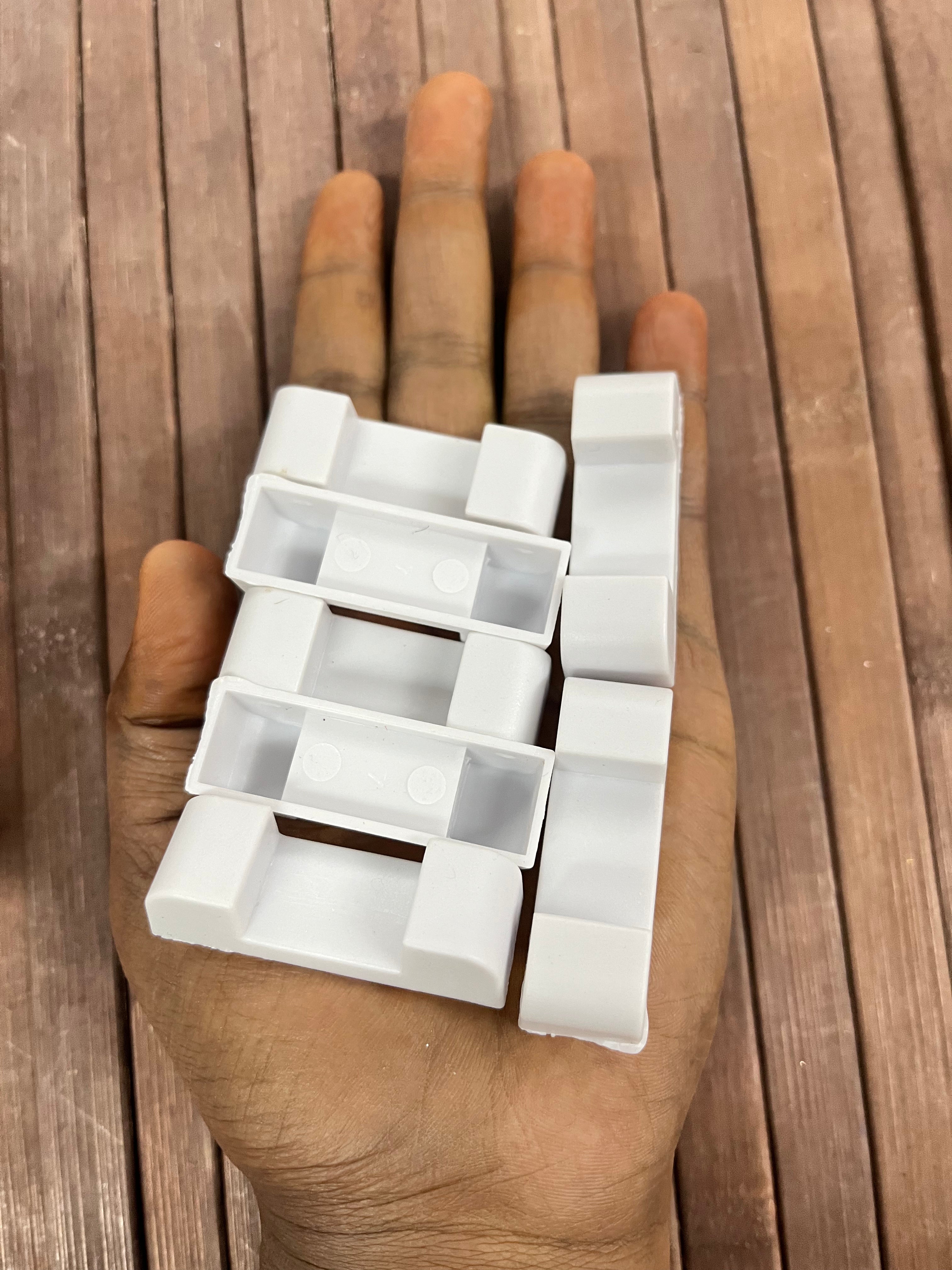 Display stand plastic white- DSPW/10pcs pack