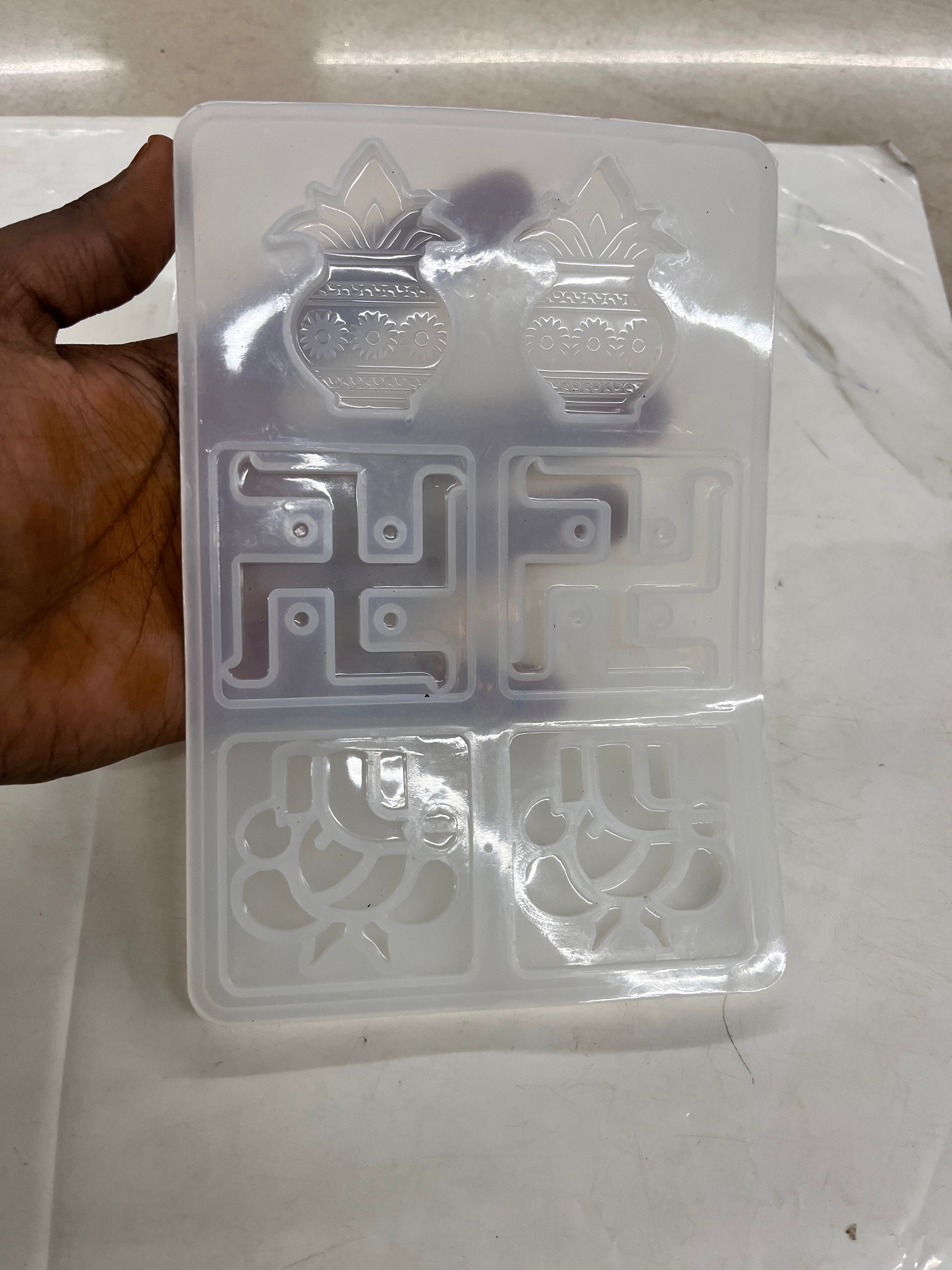 Swastik Vinayagar resin mold -1piece /RMSWAS