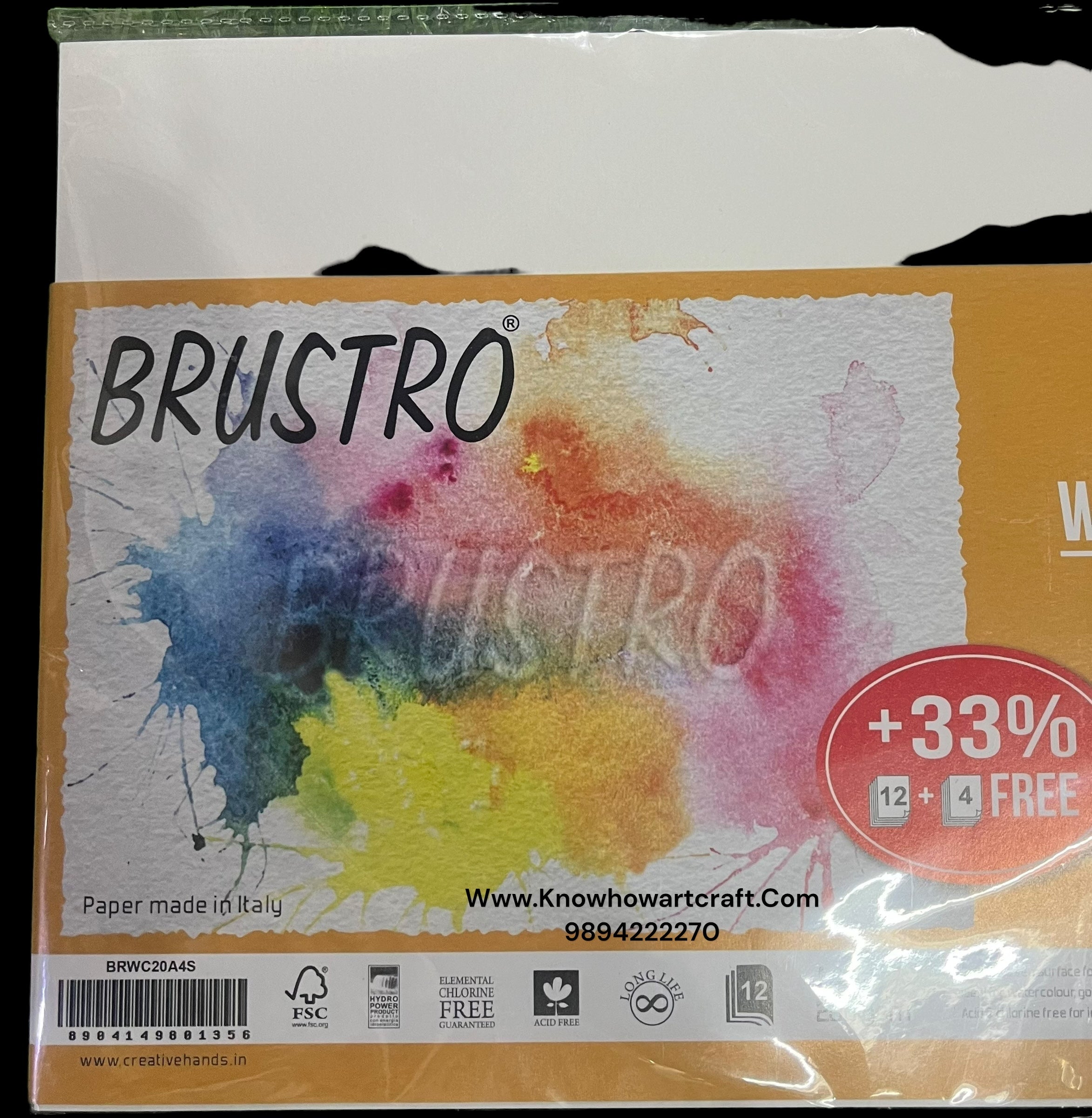 Brustro Artists water colour A4 size 200 gsm