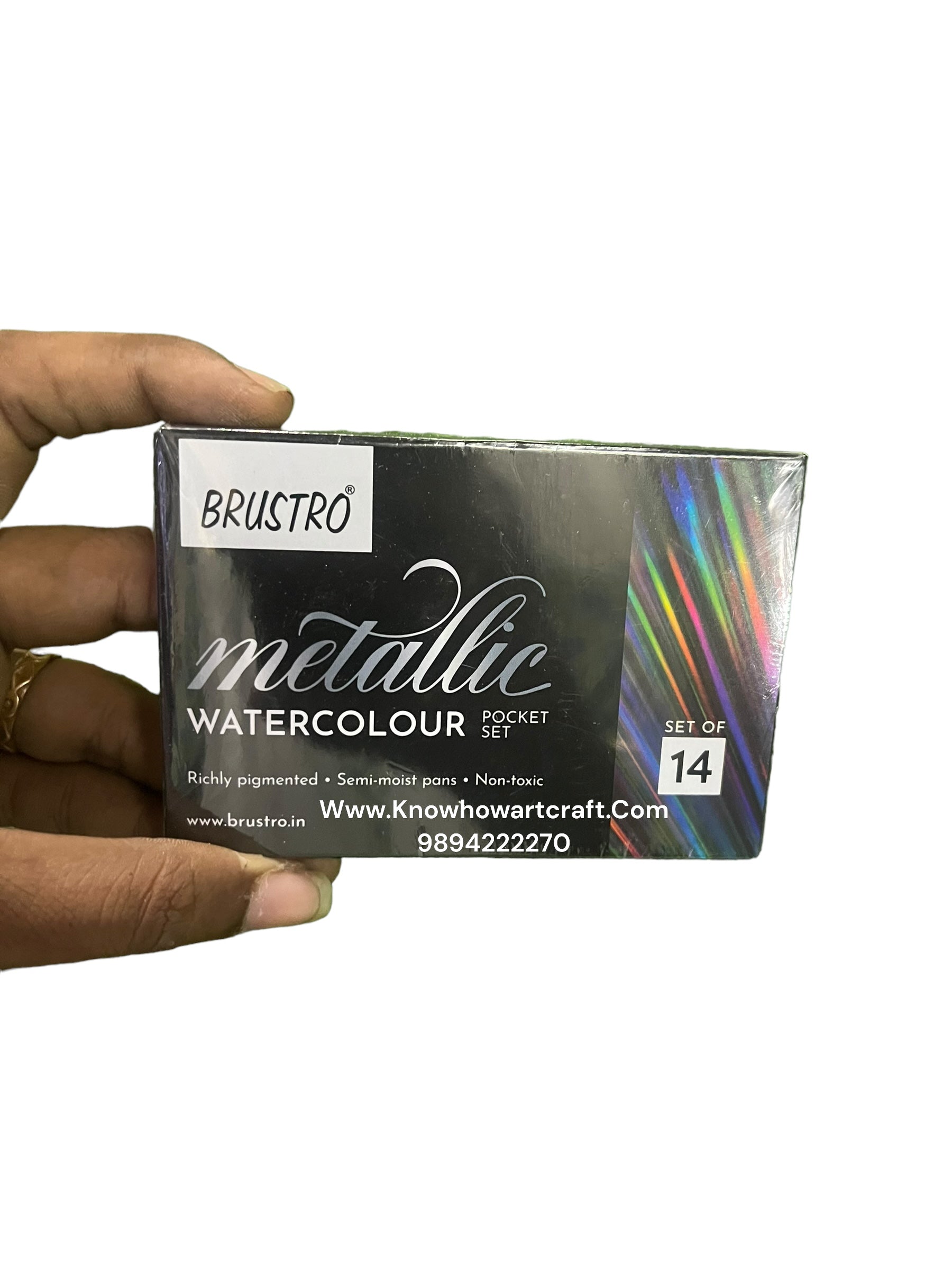 Brustro metallic Watercolour pocket set