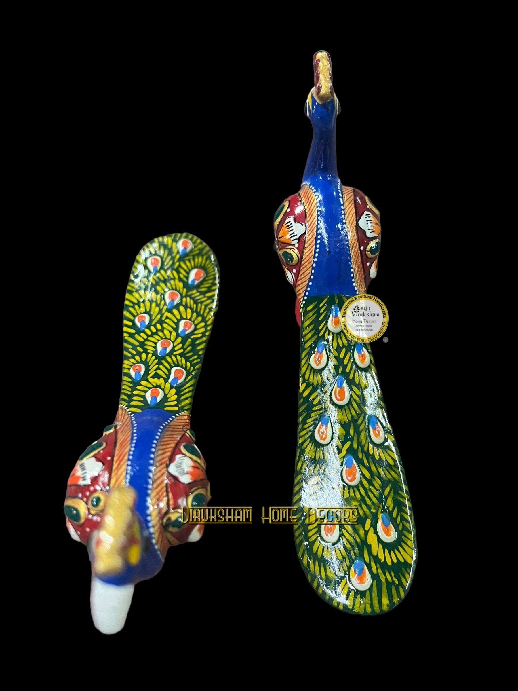 Meenakari Metal peacock - MMP 704